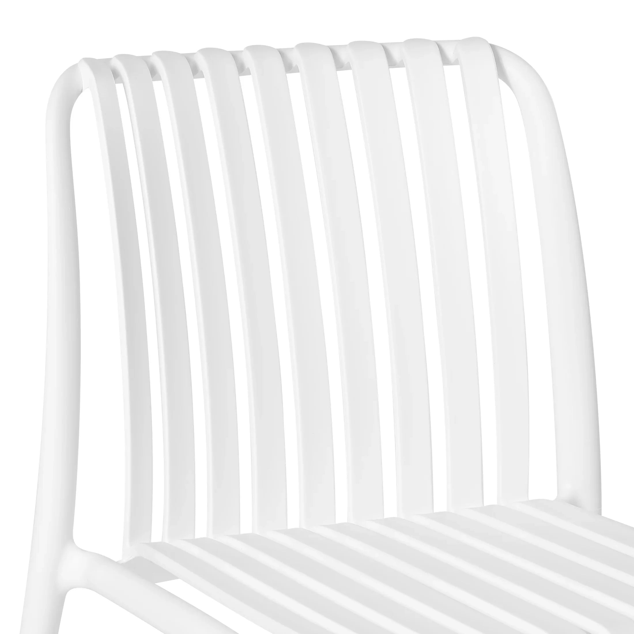 Sunshine Outdoor Stackable Polypropylene Plastic Dining Side Chairs (Set of 2)