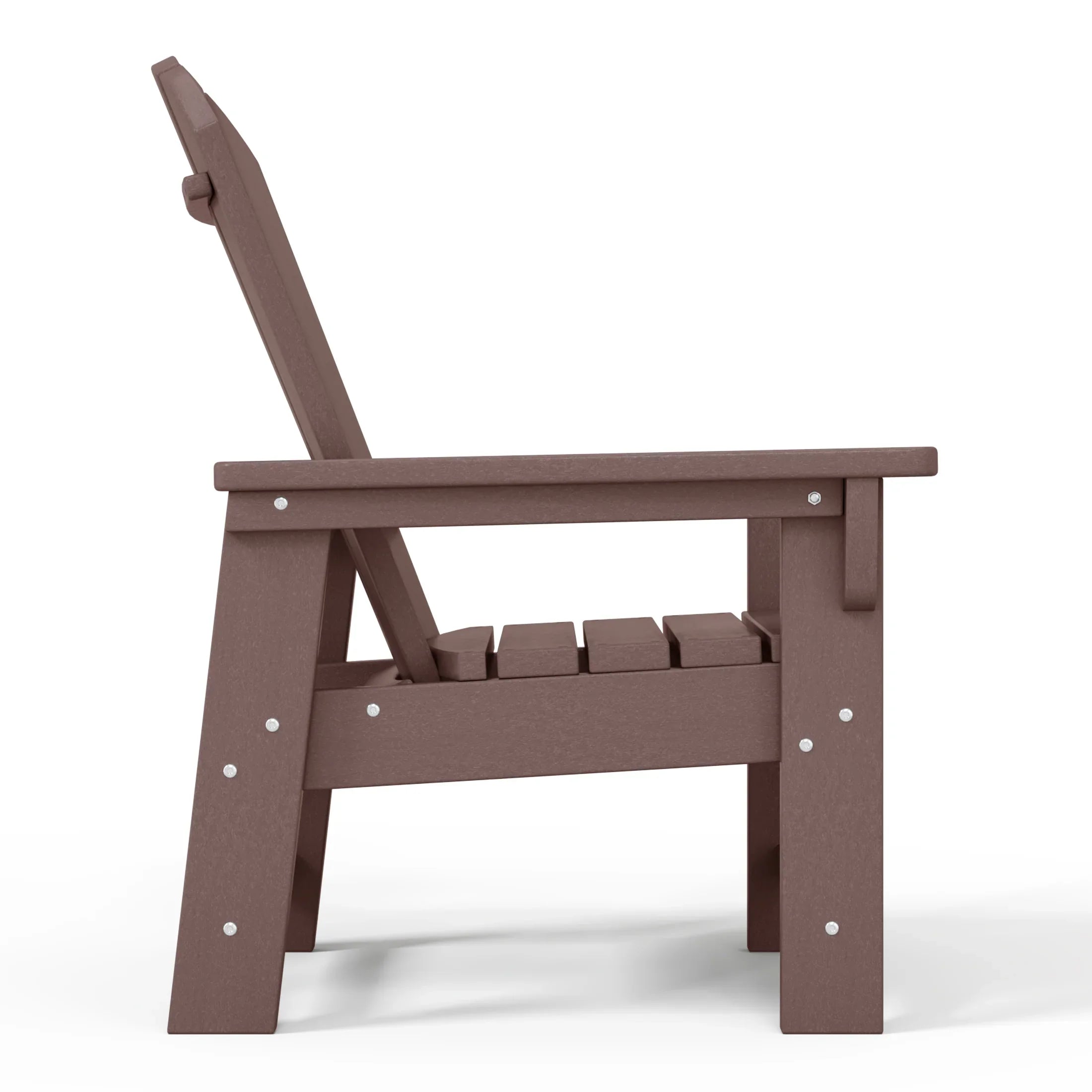 Paradise Kids 3-Piece Outdoor HDPE Adirondack Chairs With Square Side Table Set