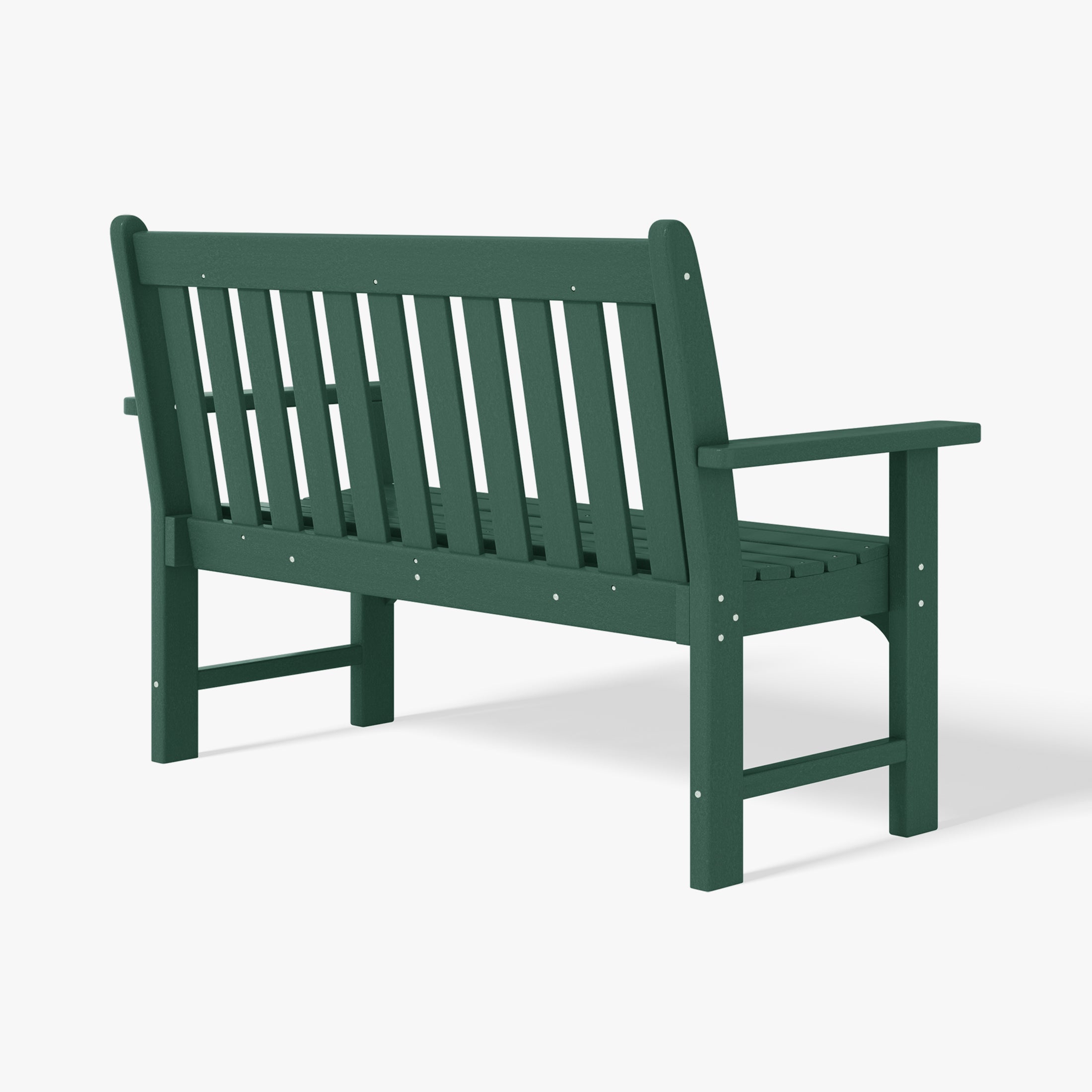 Paradise Outdoor 2-Person All-Weather HDPE Front Porch Garden Bench