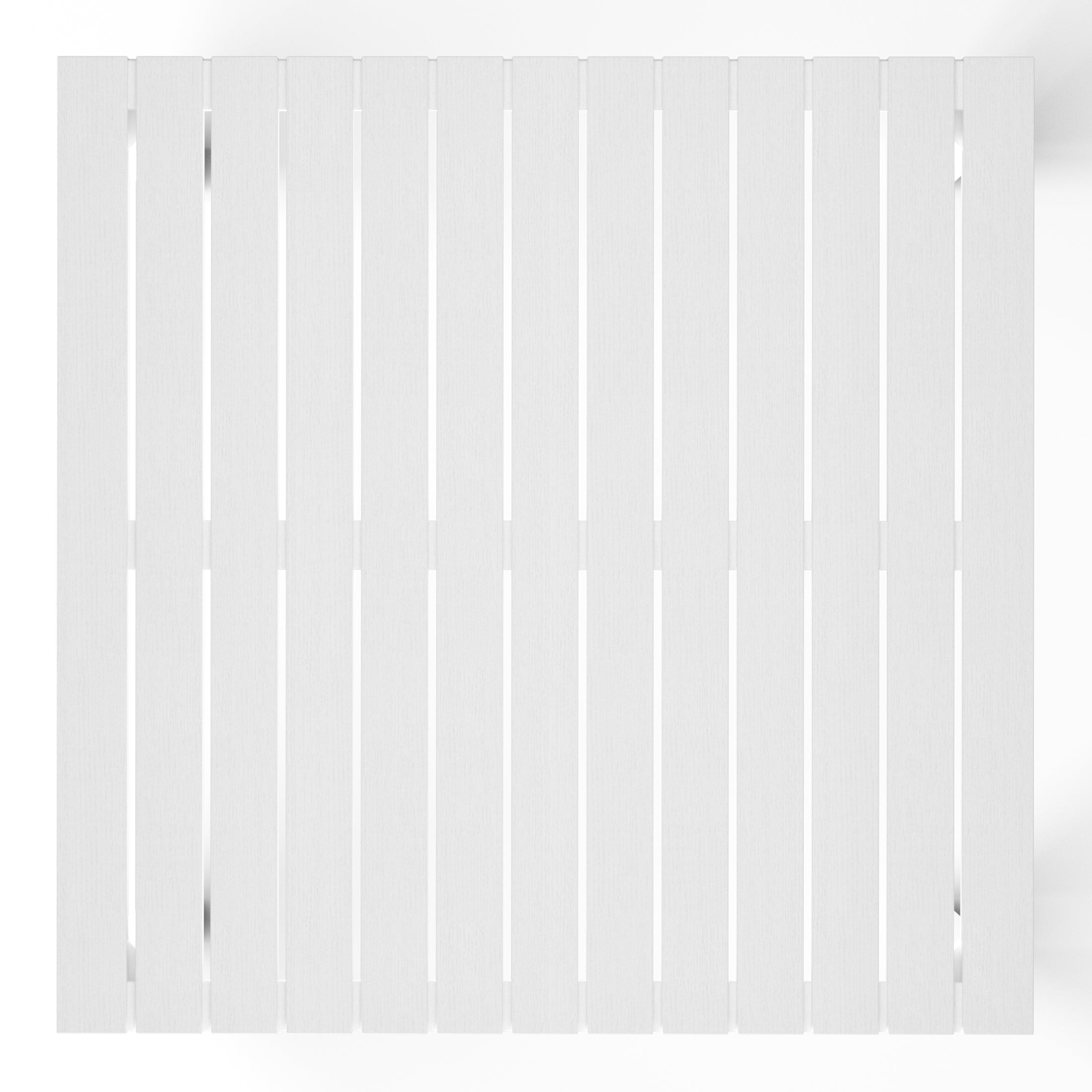 Sunshine 31.5" Iron Metal Frame Outdoor Square Patio Dining Table