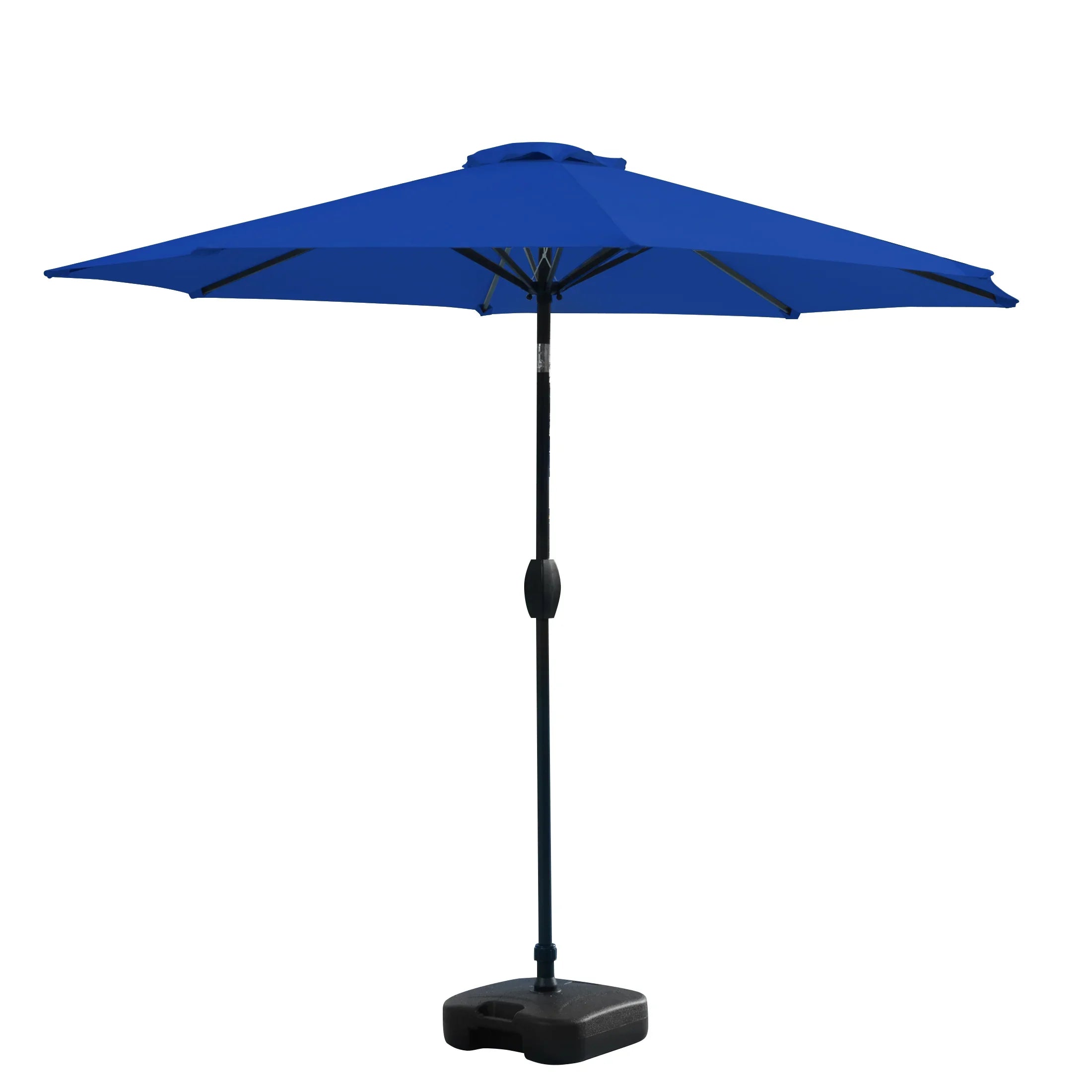 Cabana 9 ft. Patio Table Umbrella with tilt, crank features and free standing square shape weight base kit