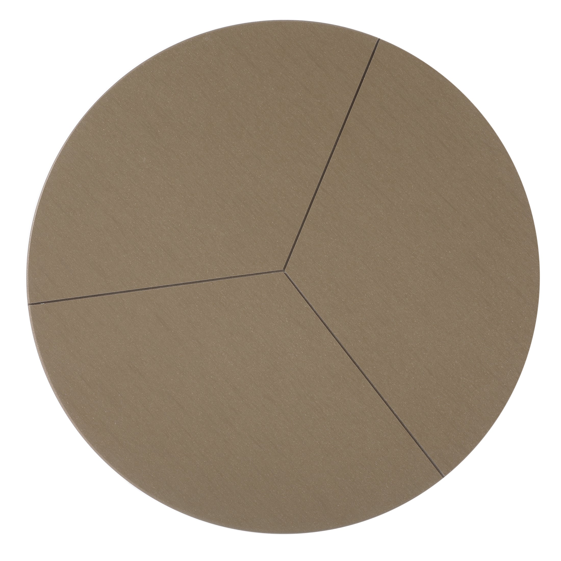 Seaside HDPE Plastic Outdoor Round Adirondack Patio Side Table