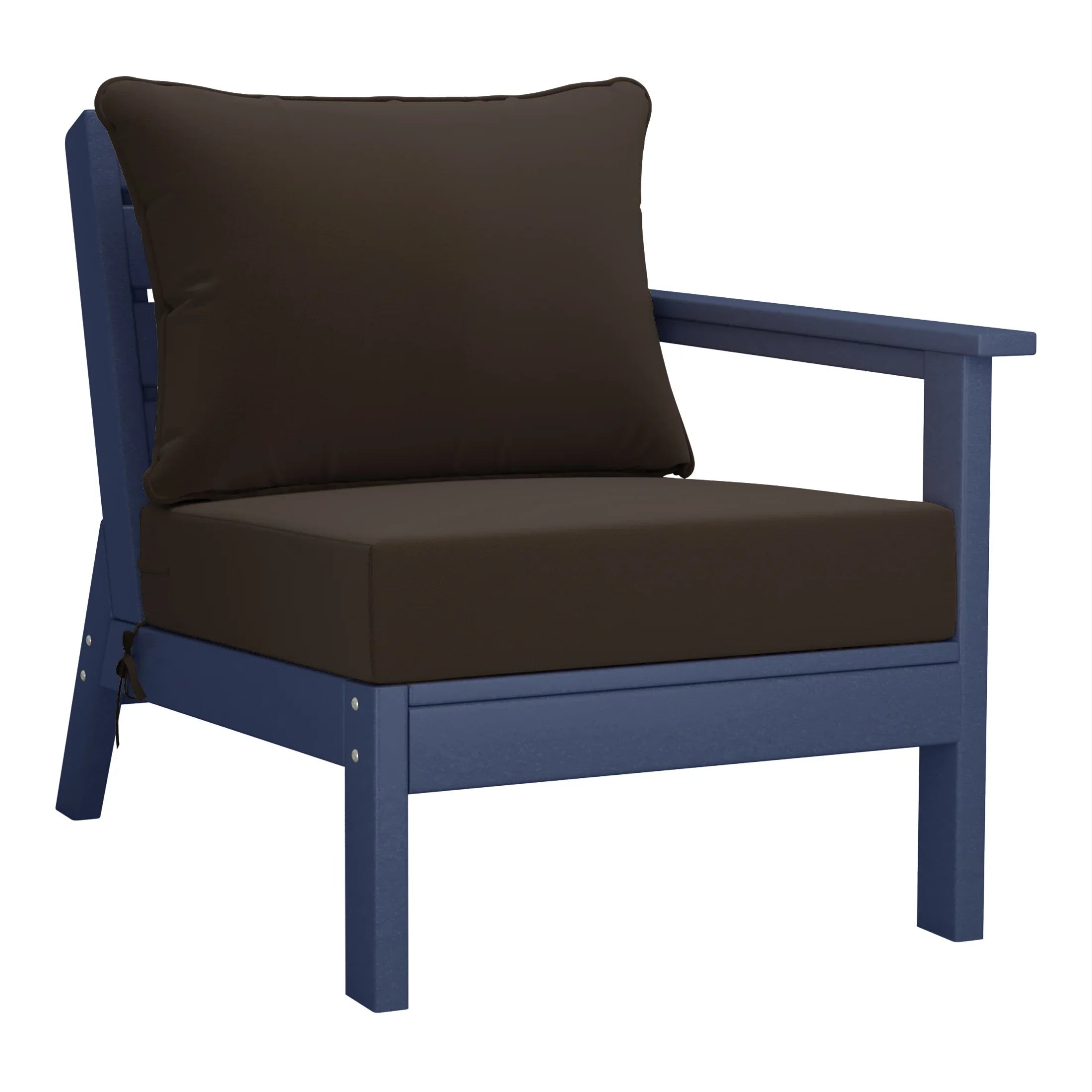 Portsmouth Outdoor Patio HDPE Sectional Sofa with Patio Cushions