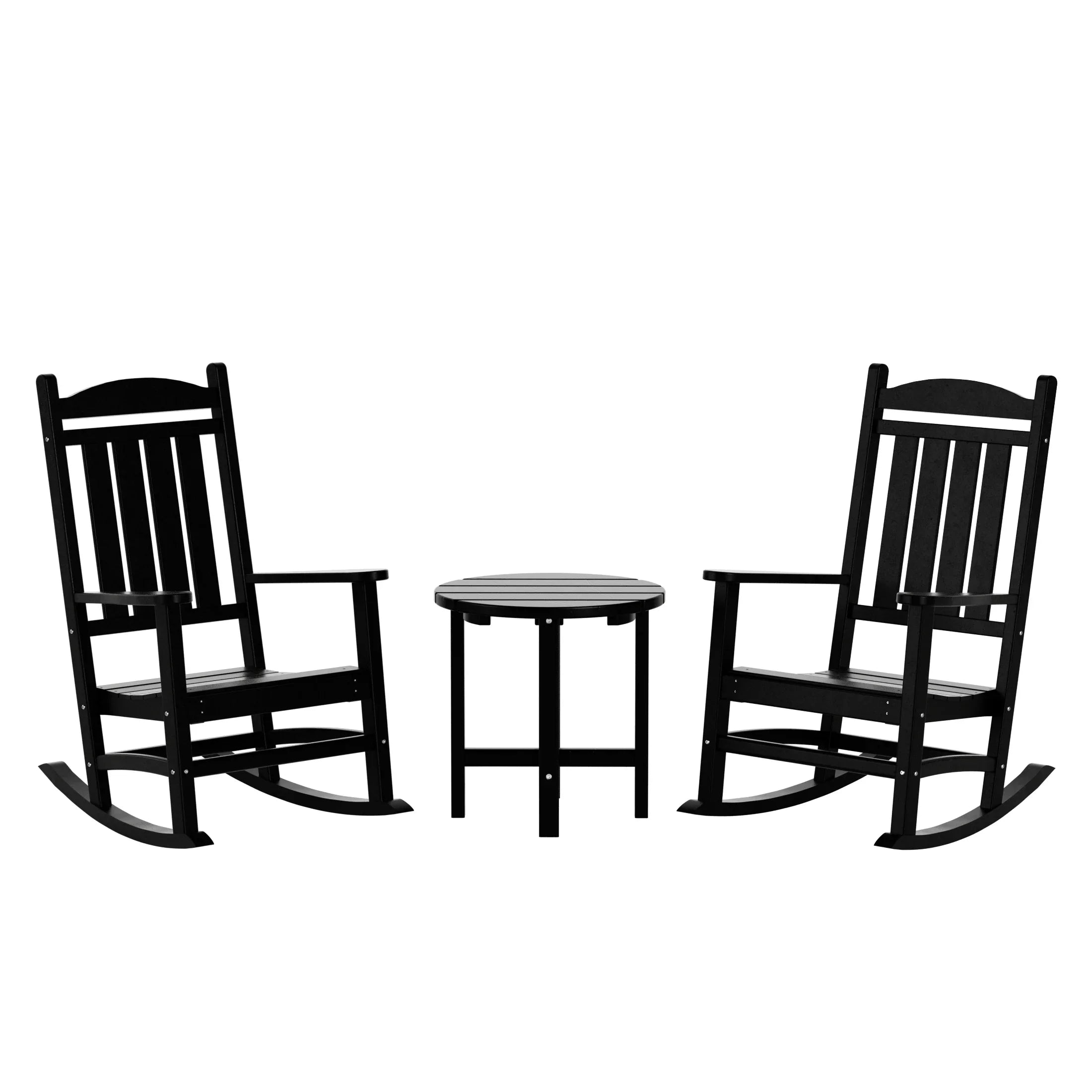 Paradise 3-Piece set Outdoor / Patio rocking chairs with a side table ( 2 seater )