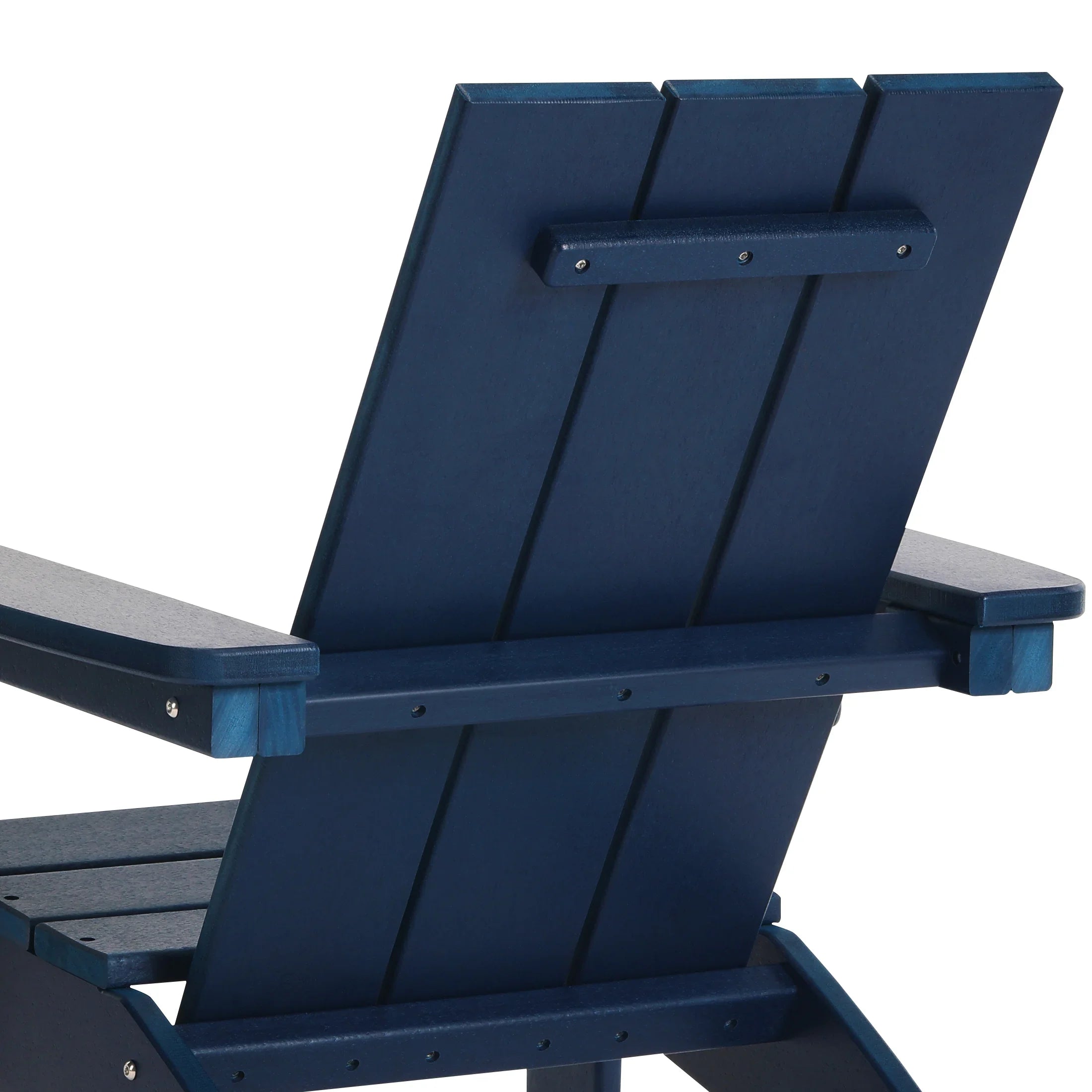 Palms 3-Piece Kids HDPE Modern Adirondack Chairs Set with Square Side Table and Cup Holders