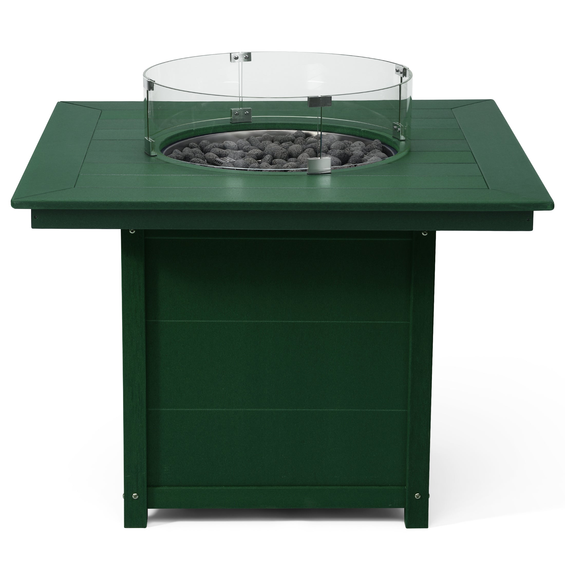 Sol Modern Outdoor Patio Propane 42" Square Fire Pit Table