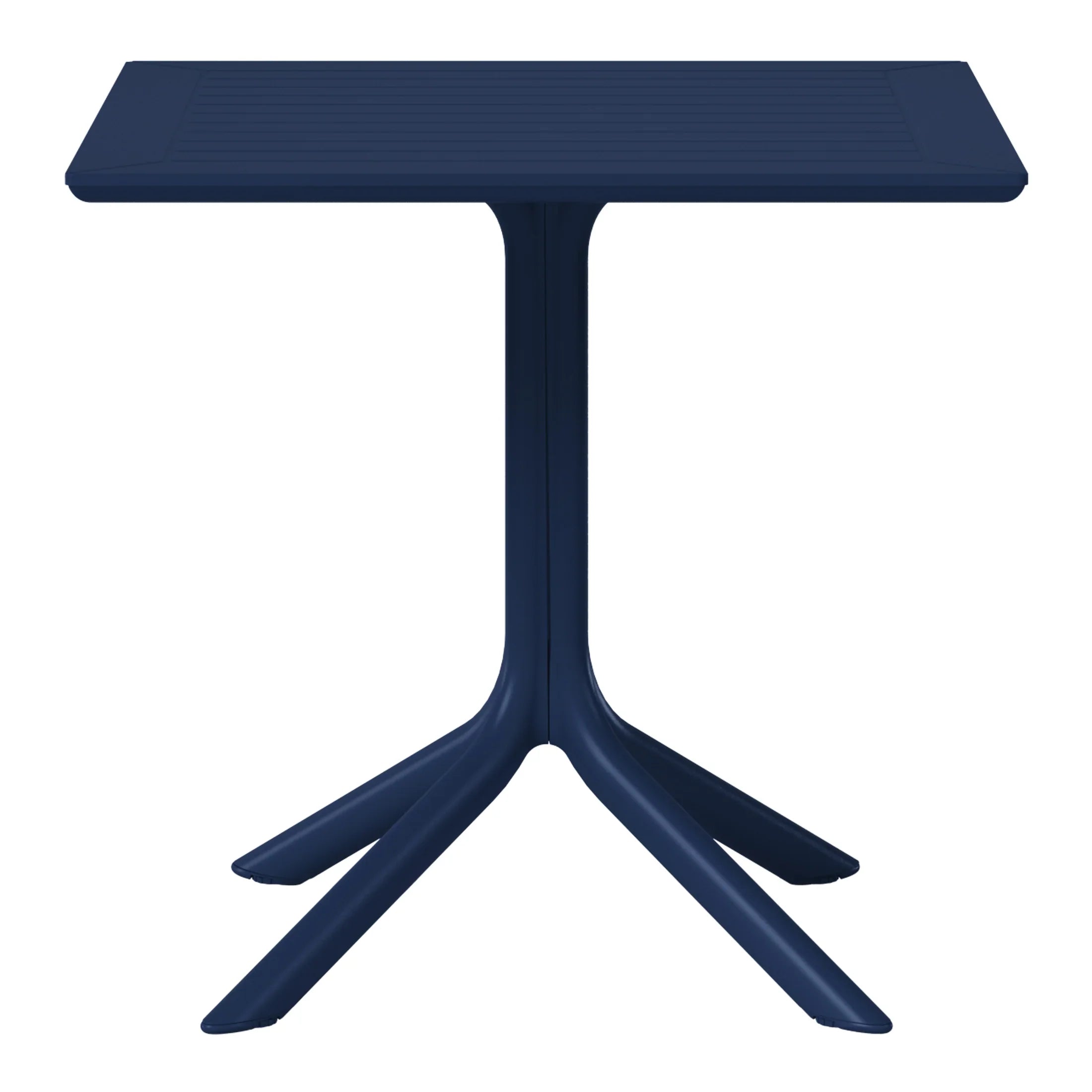 Sunshine 31.5" Square Outdoor Plastic Resin Patio Dining Table for 4