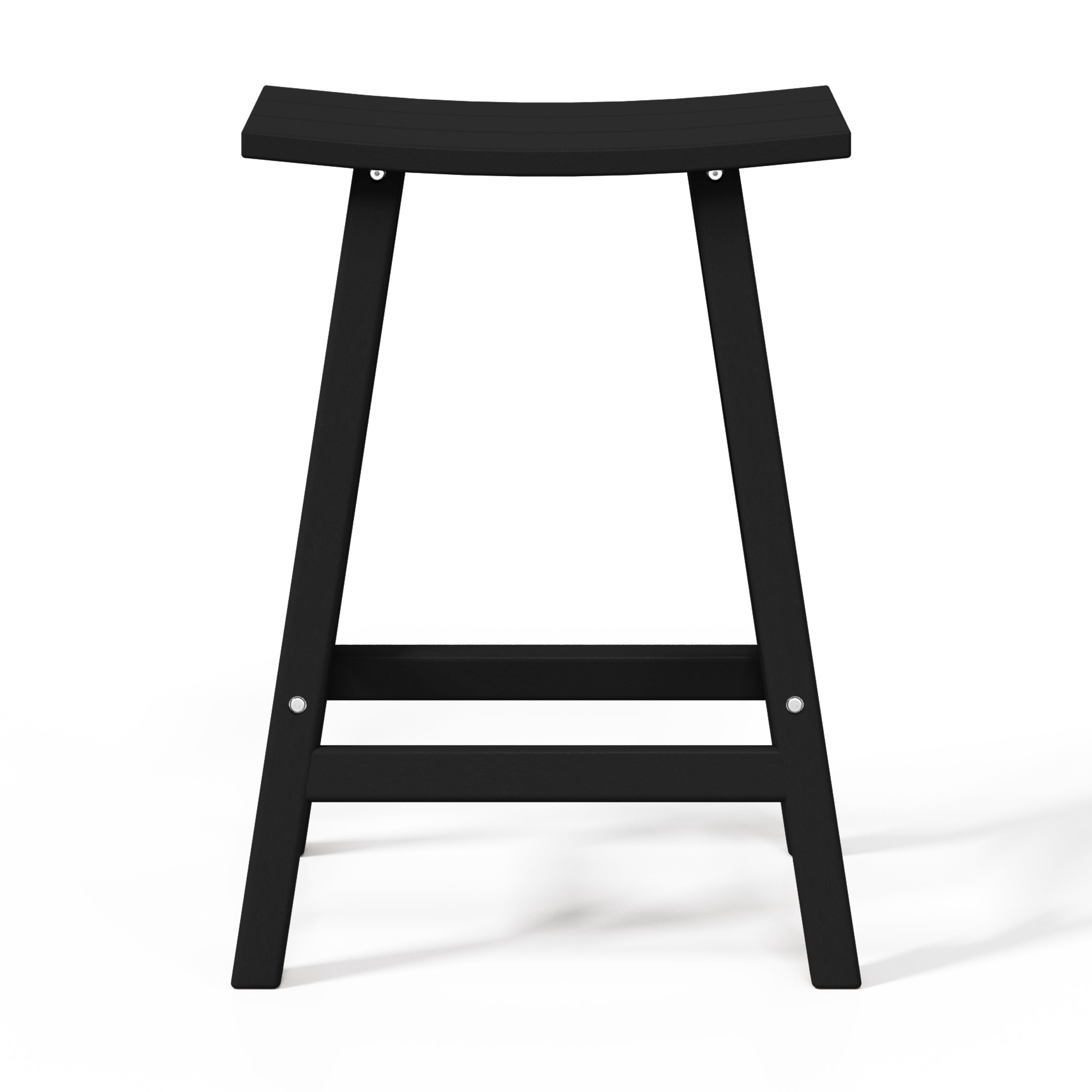 Paradise 24" HDPE Outdoor Patio Counter Height Bar Stools (Set of 2)