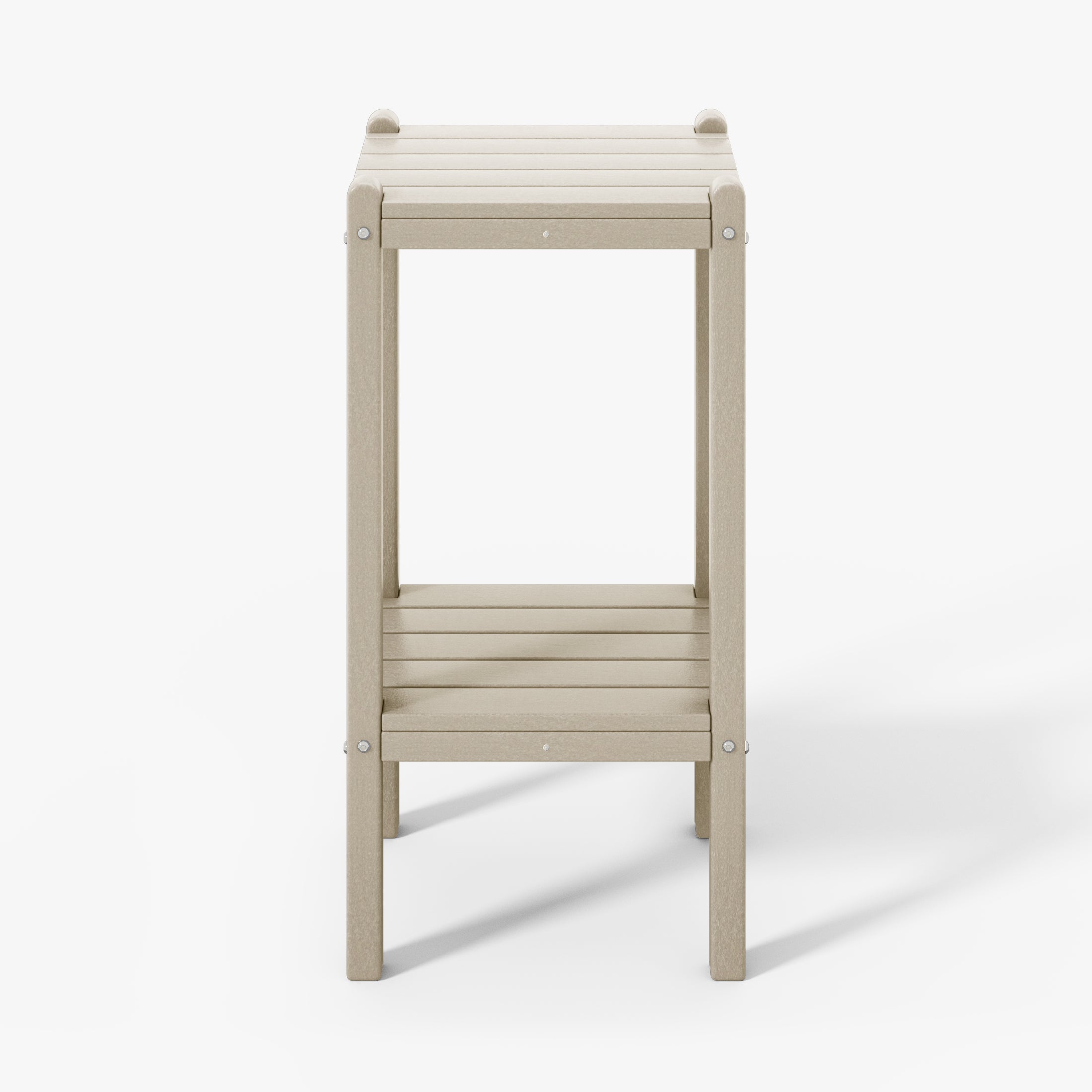 Paradise 36" Outdoor Adirondack HDPE 2-Tier Patio Side Table