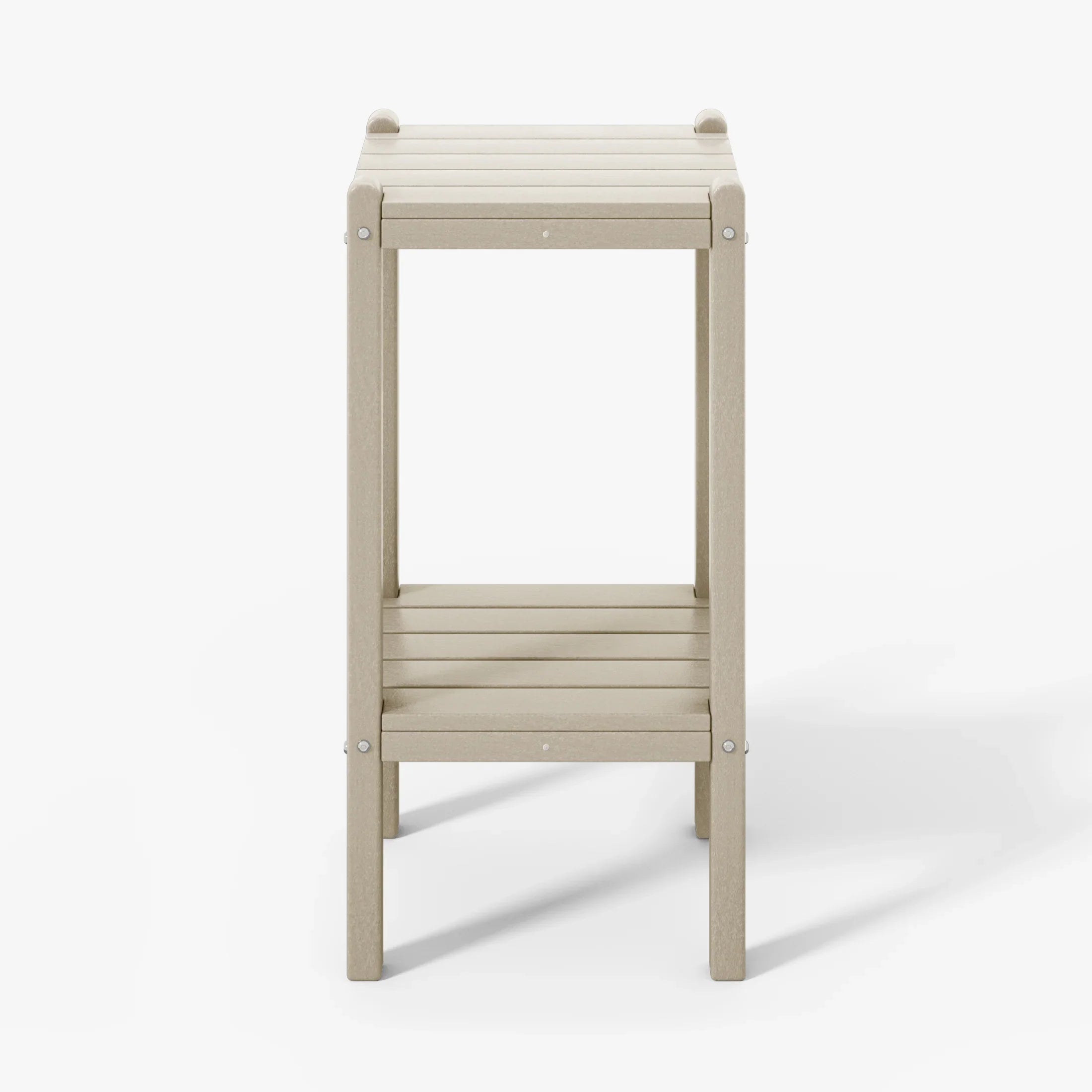 Paradise 36" Outdoor Adirondack HDPE 2-Tier Patio Side Table