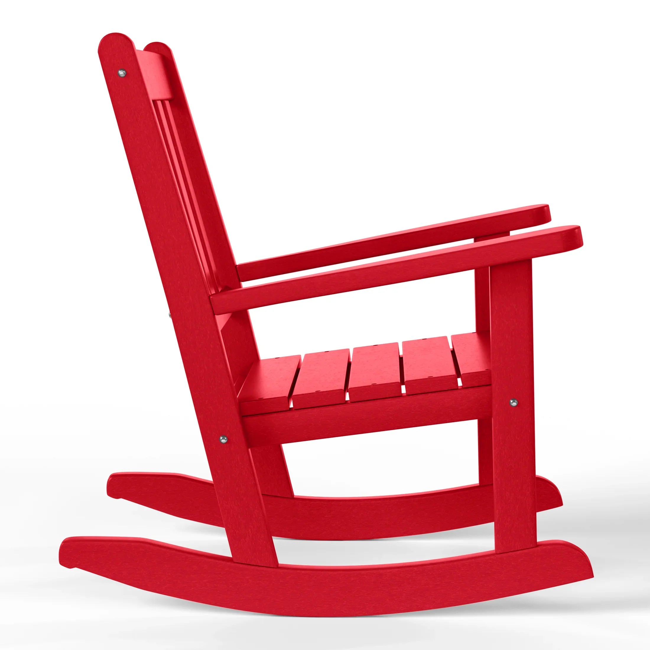 Paradise 3-Piece Kids Outdoor Rocking Chairs Set With Kids Square Side Table