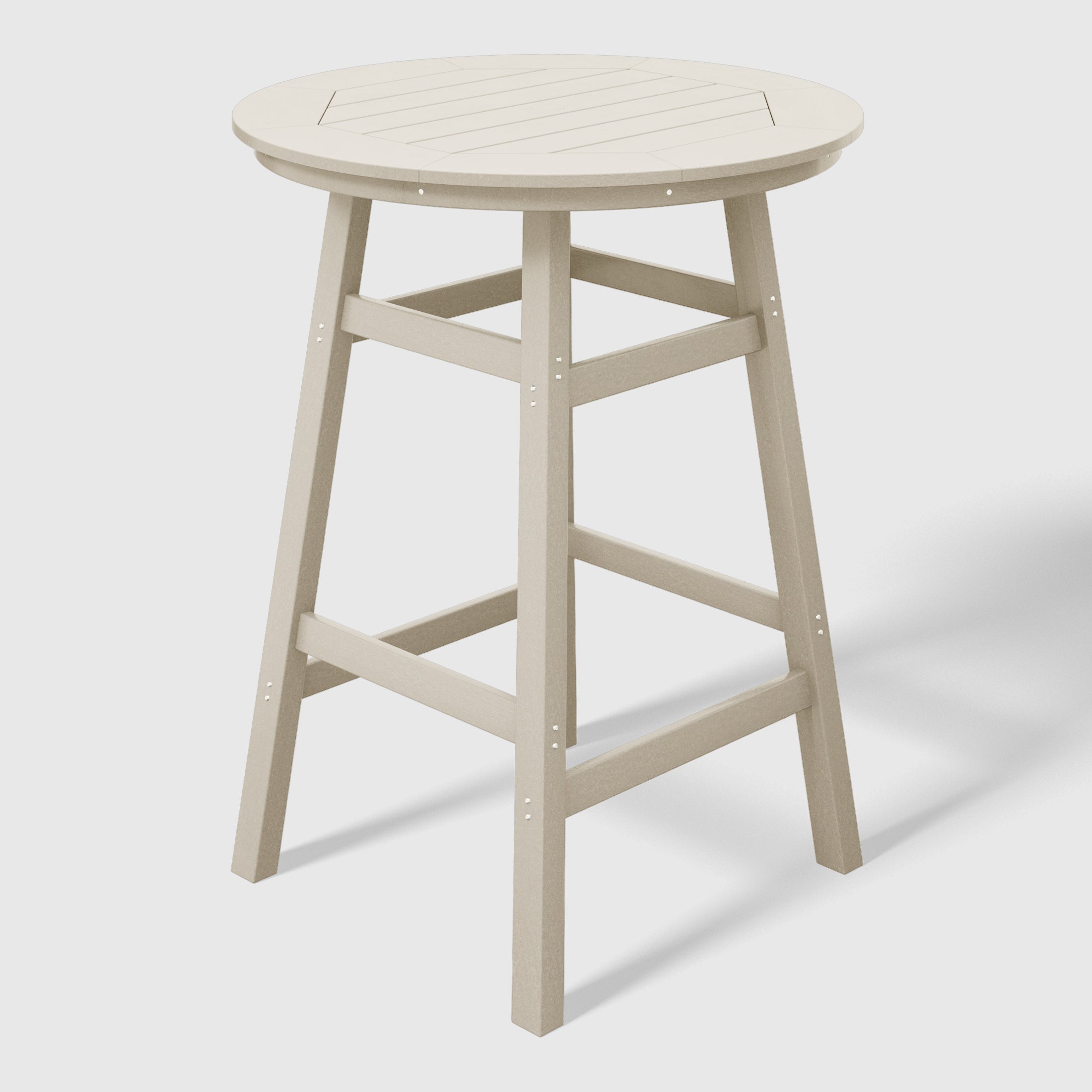 Paradise Outdoor 35" HDPE Round Patio Bar Height Table