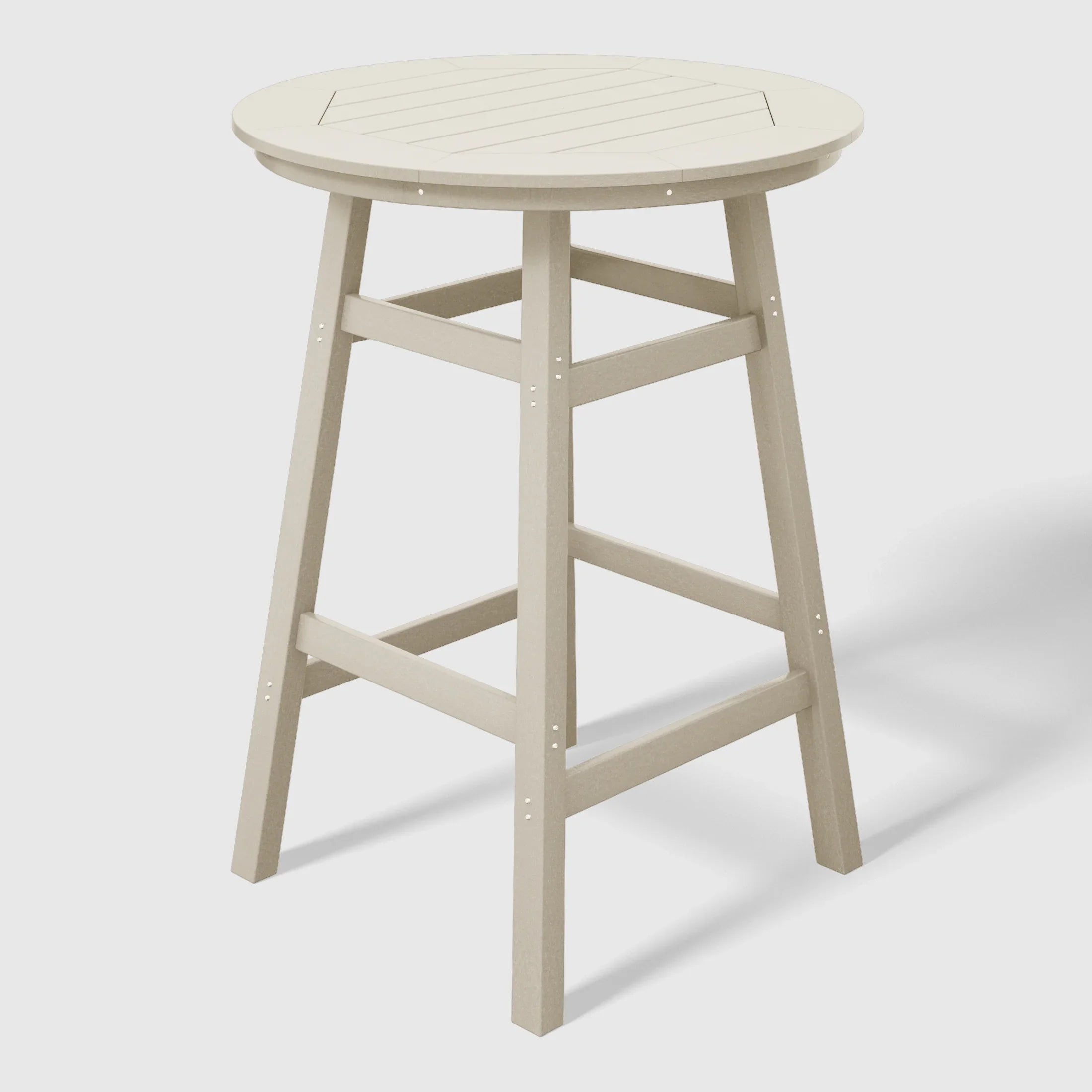 Paradise Outdoor 35" HDPE Round Patio Bar Height Table