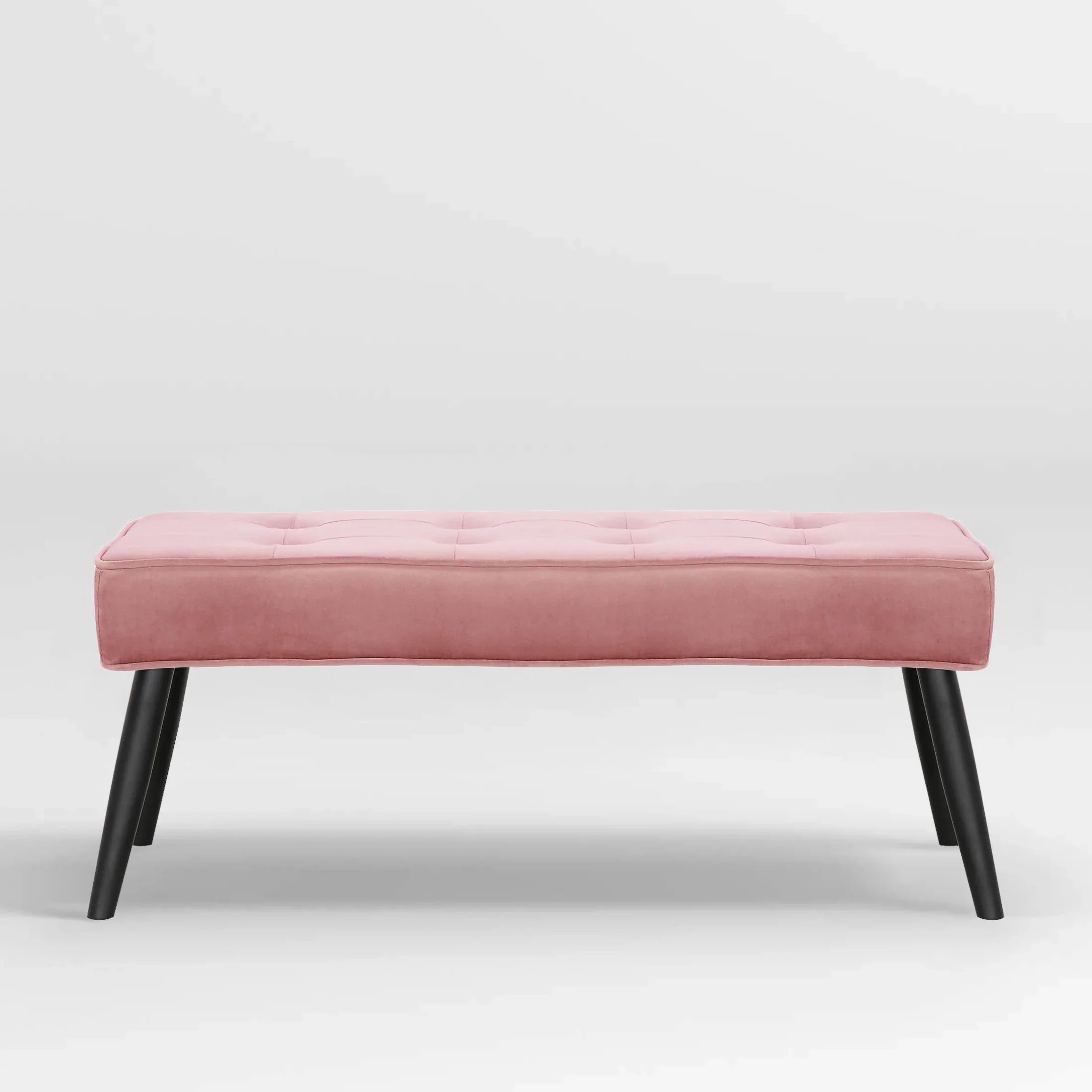 Hank Button Tufted Velvet Upholstered Accent Bench