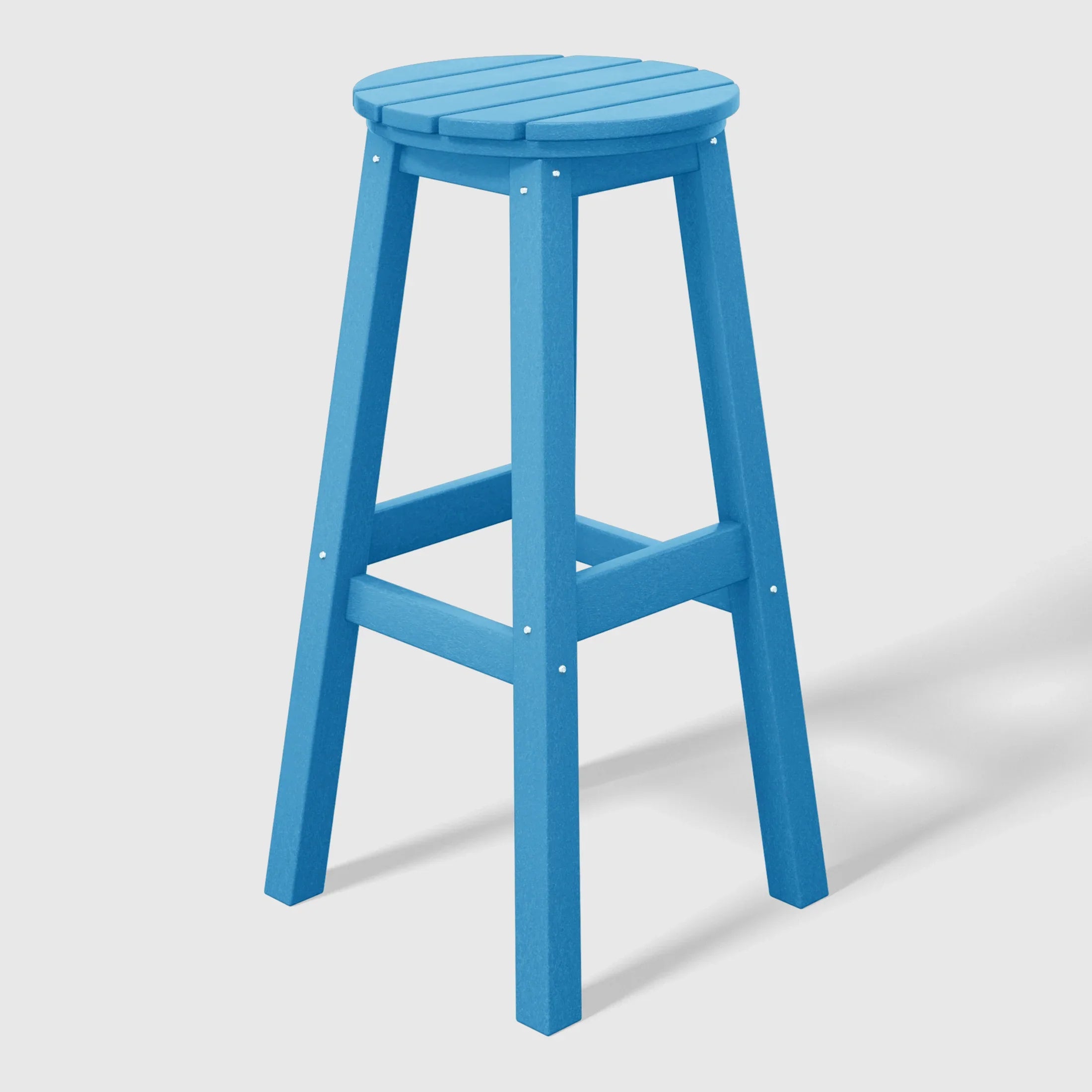 Paradise 29" HDPE Outdoor Patio Round Bar Stool Set of 2