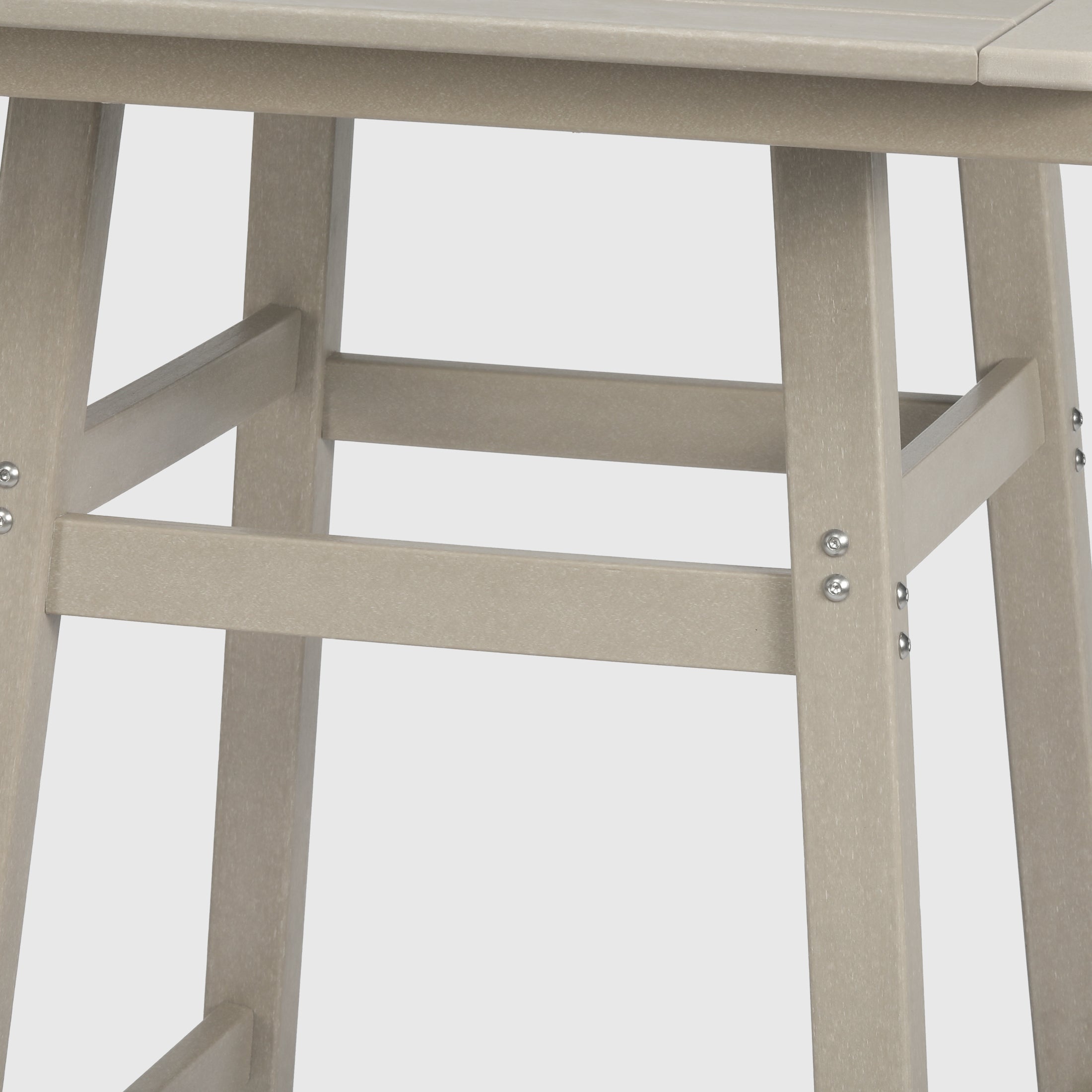 Paradise 30" Square Outdoor Patio Bistro Bar Table With Umbrella Hole