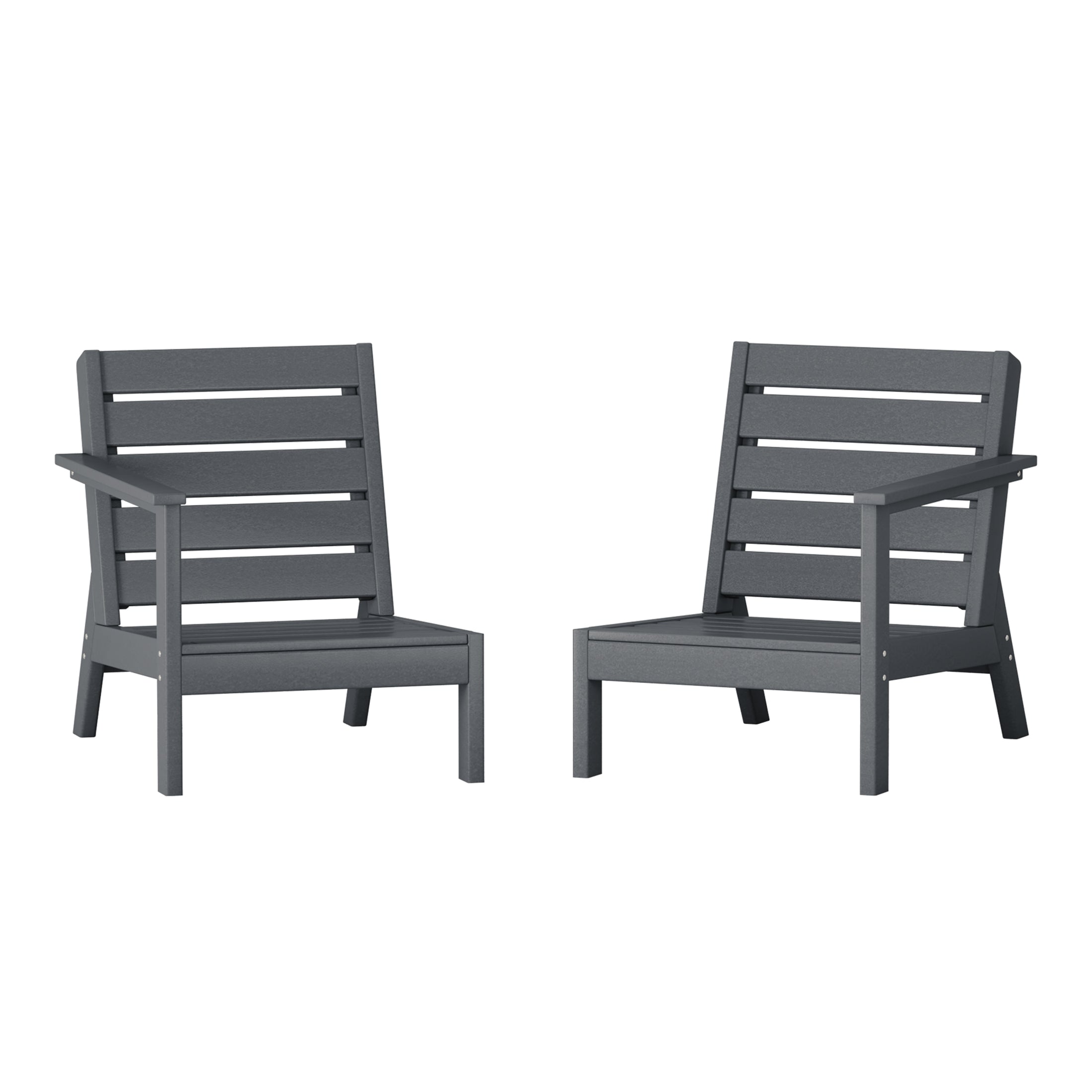 Portsmouth Outdoor Patio HDPE Deep Seating Sectional Loveseat