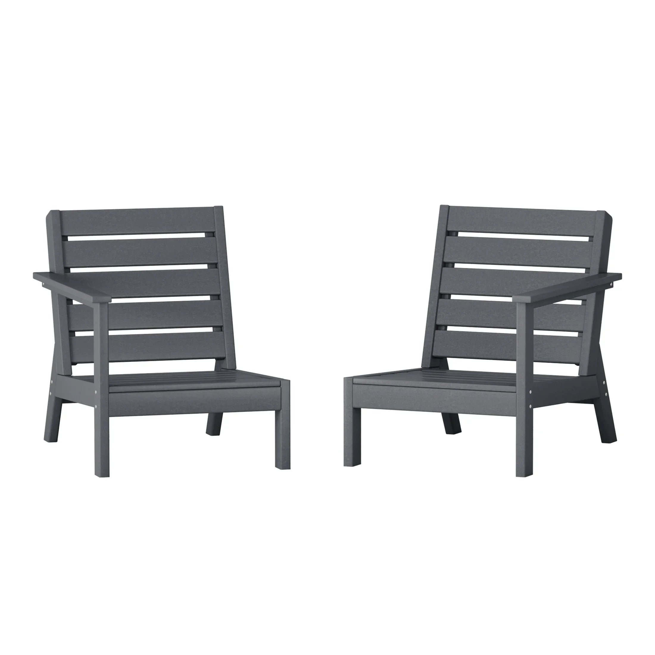 Portsmouth Outdoor Patio HDPE Deep Seating Sectional Loveseat