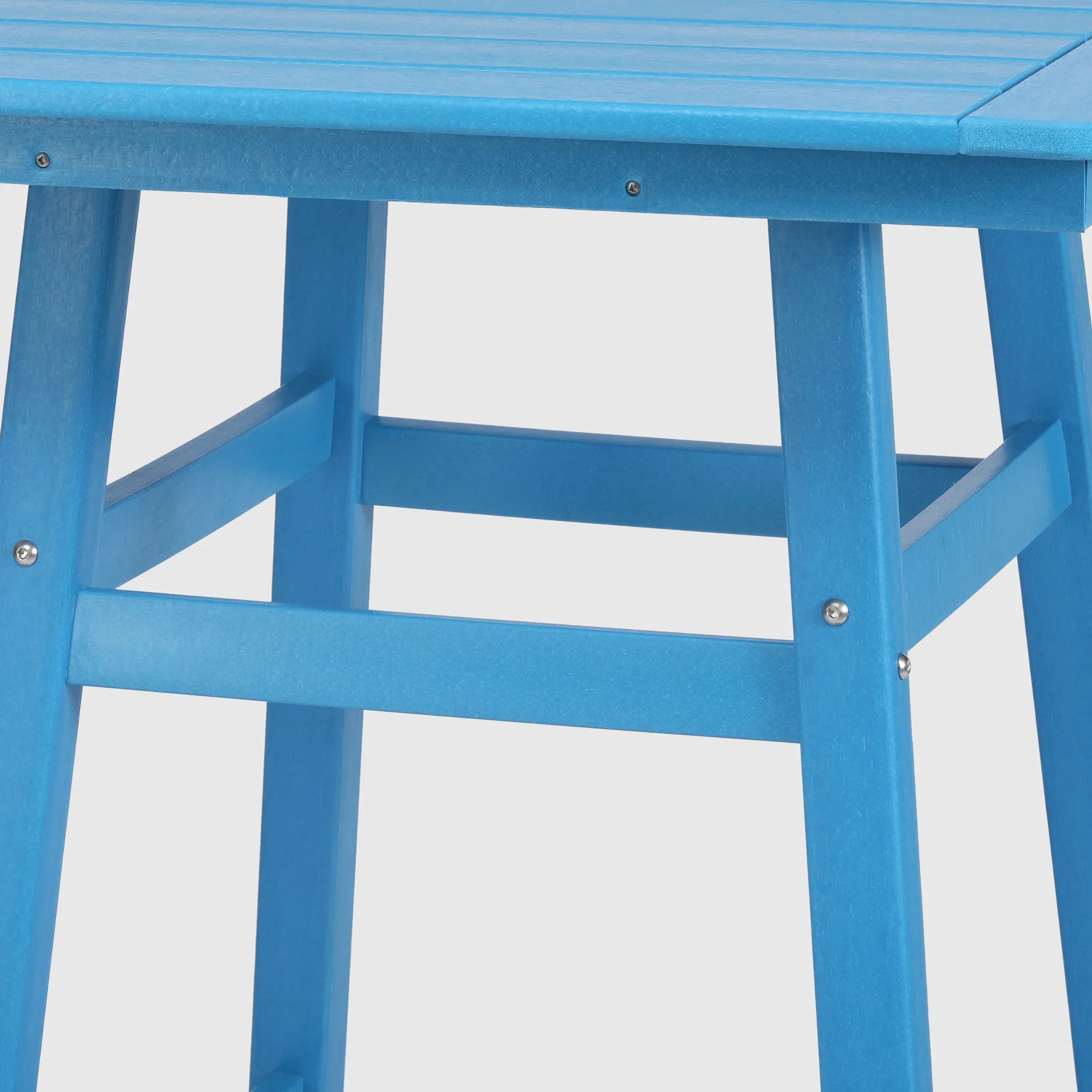 Paradise 30" Square Outdoor Patio Counter High Bistro Bar Table With Umbrella Hole
