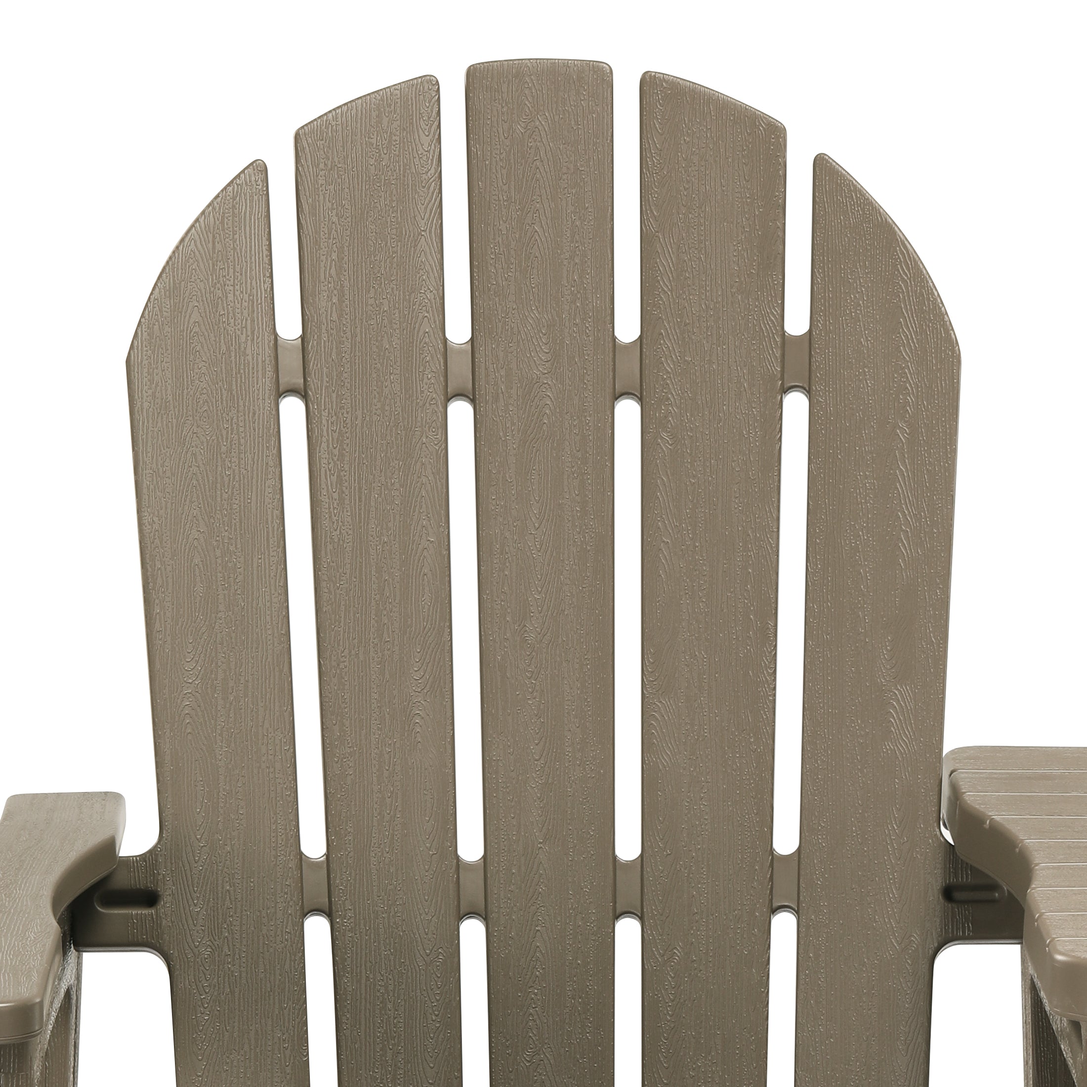 Cayman Outdoor HDPE Adirondack Chairs With Connecting Table Tray (Set of 2)