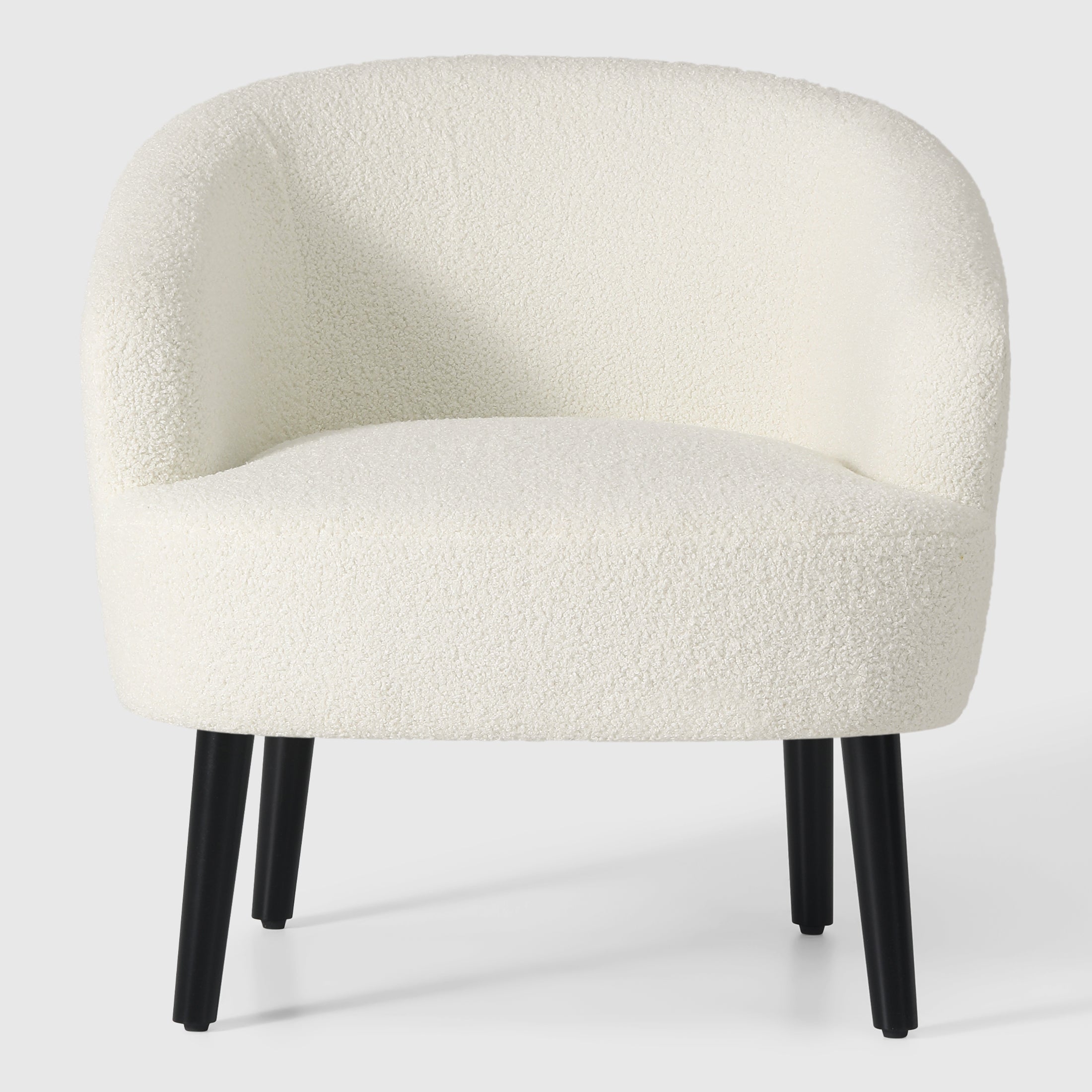 Celine 29" Wide Mid Century Modern Club Barrel Accent Armchair, Set of Two