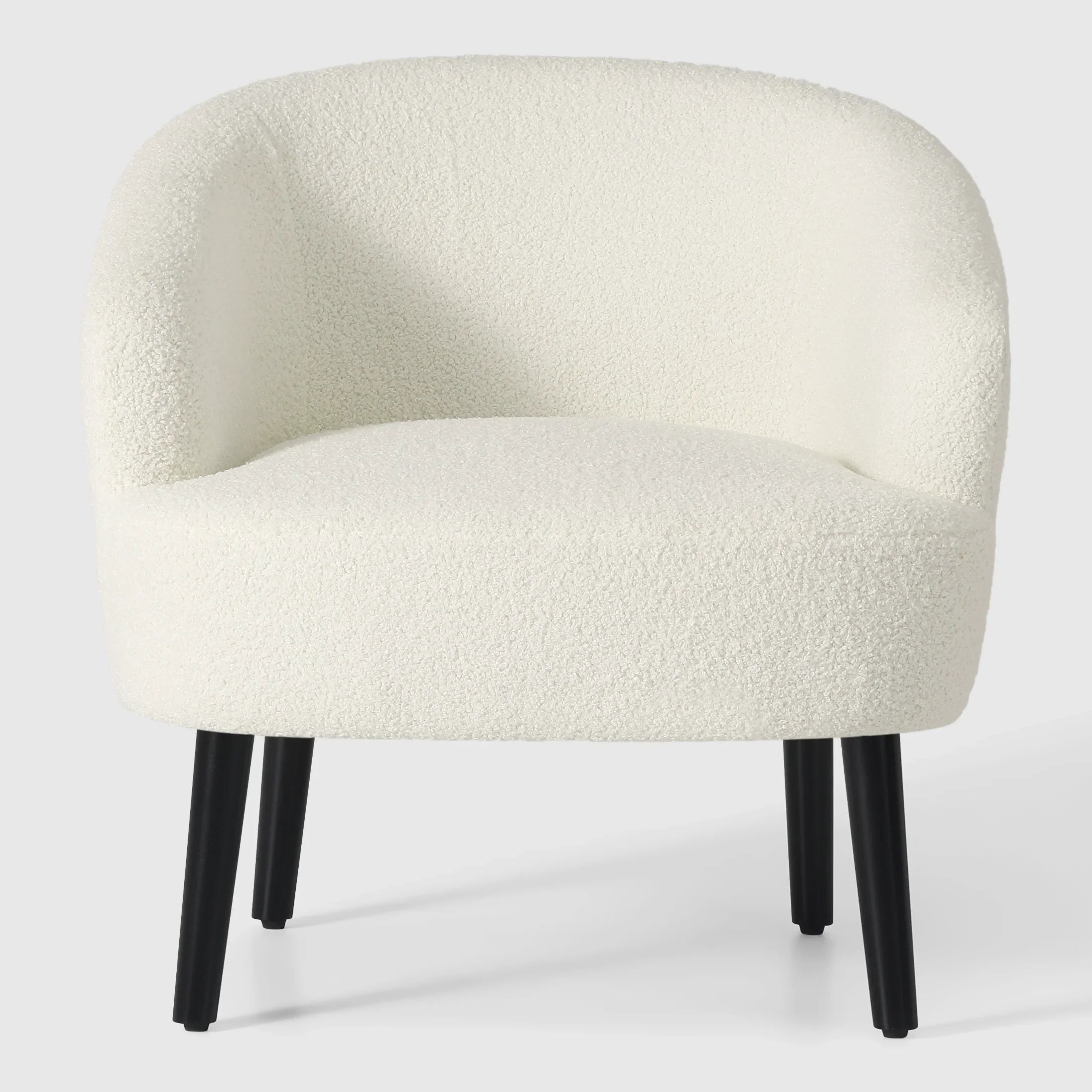 Celine 29" Wide Mid Century Modern Club Barrel Accent Armchair, Set of Two