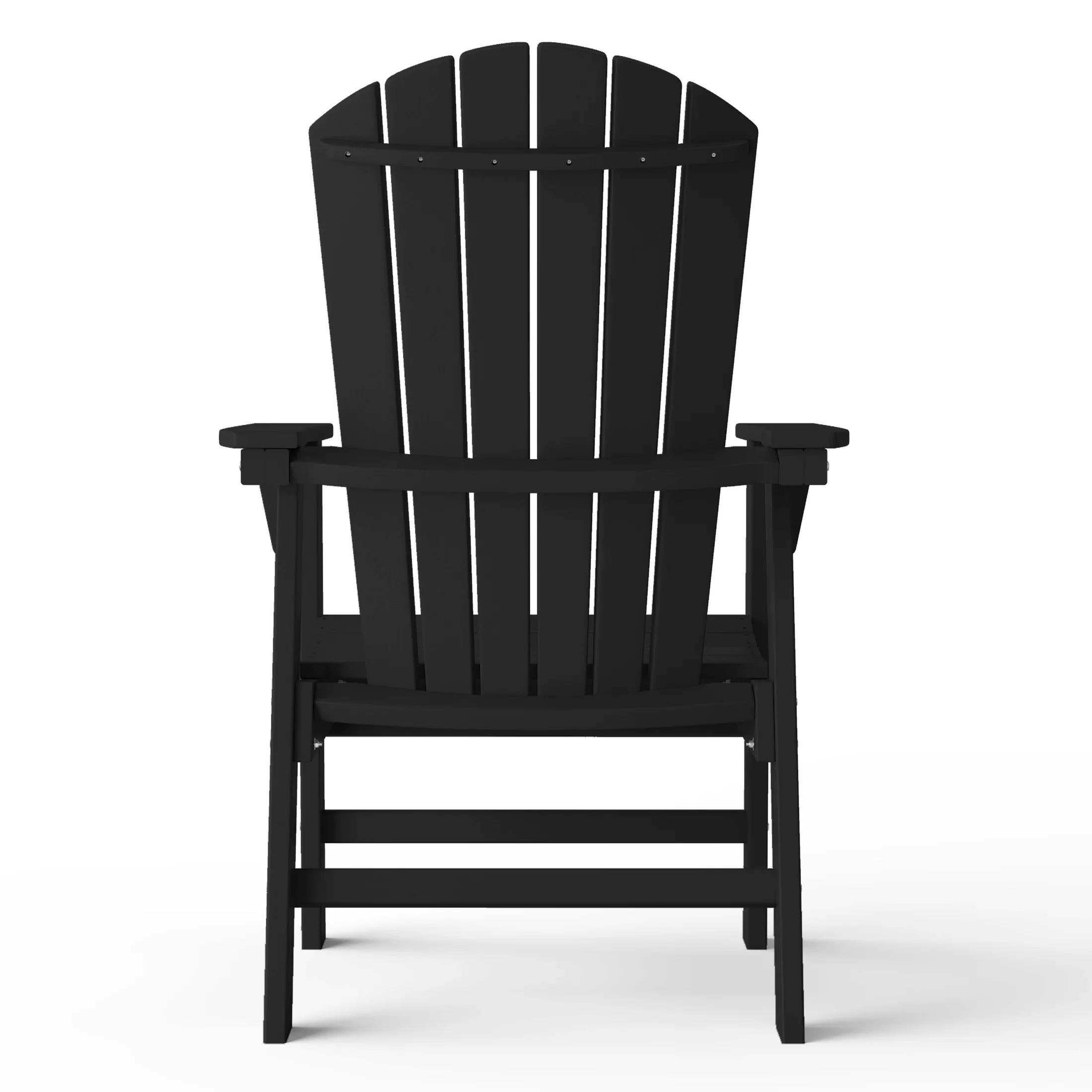 Portside Outdoor Patio Shell-back Adirondack Dining Chair Weather Resistant