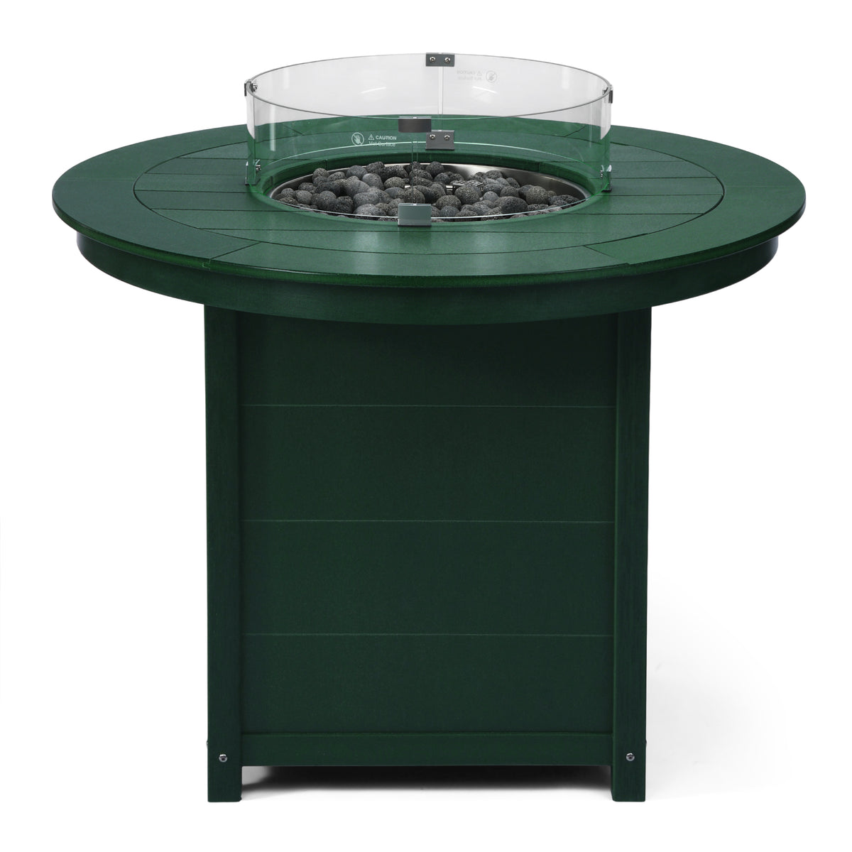 Sol 47" Modern Outdoor Patio Propane Round Counter Height Fire Pit Table