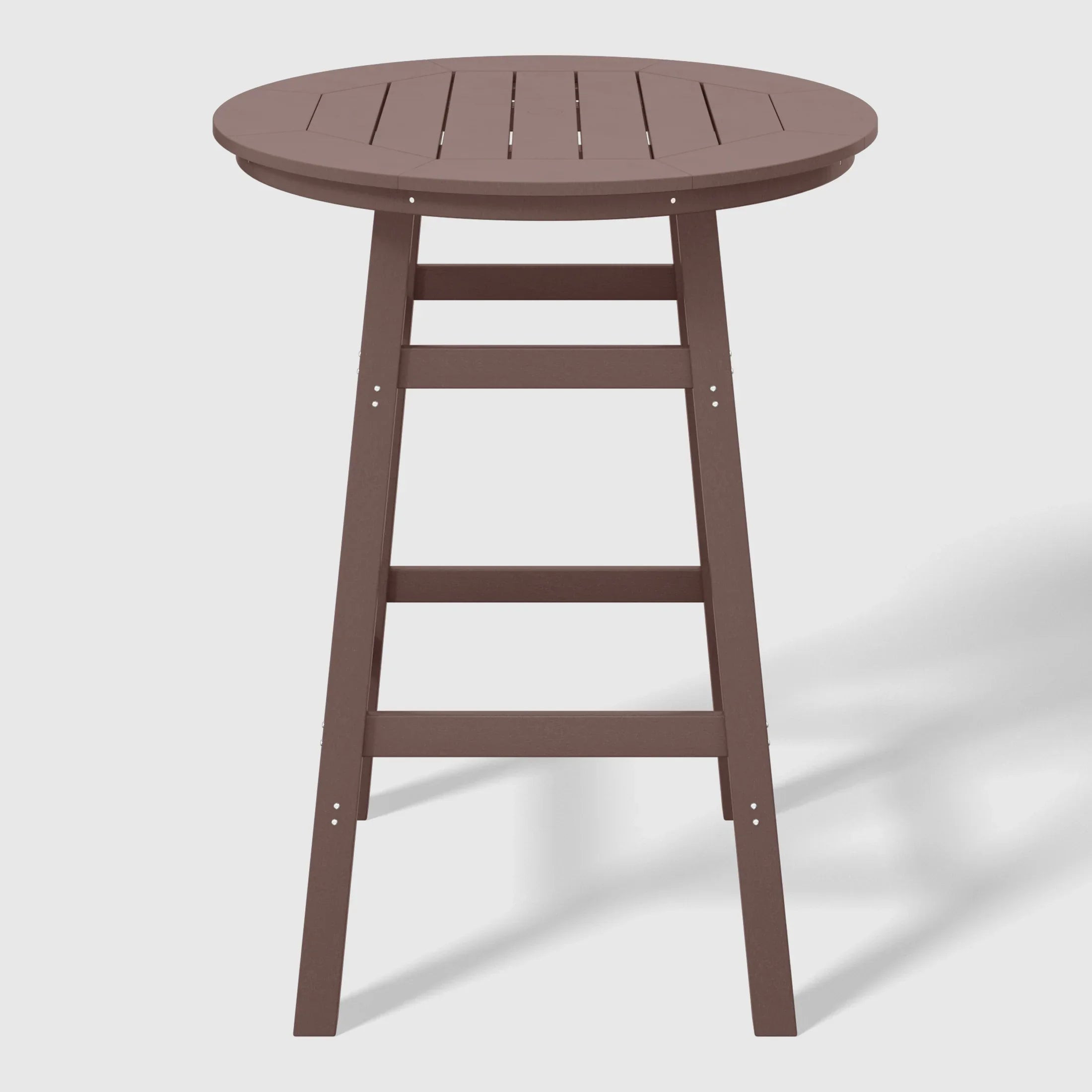 Paradise 5-Piece HDPE Outdoor Patio Dining Bar Bistro Table Set with Bar Stools