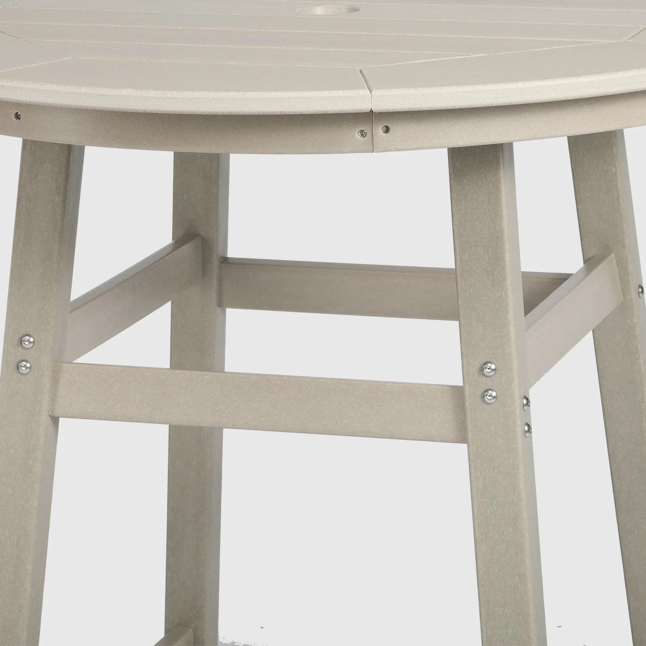 Paradise Outdoor 35" HDPE Round Patio Bar Height Table