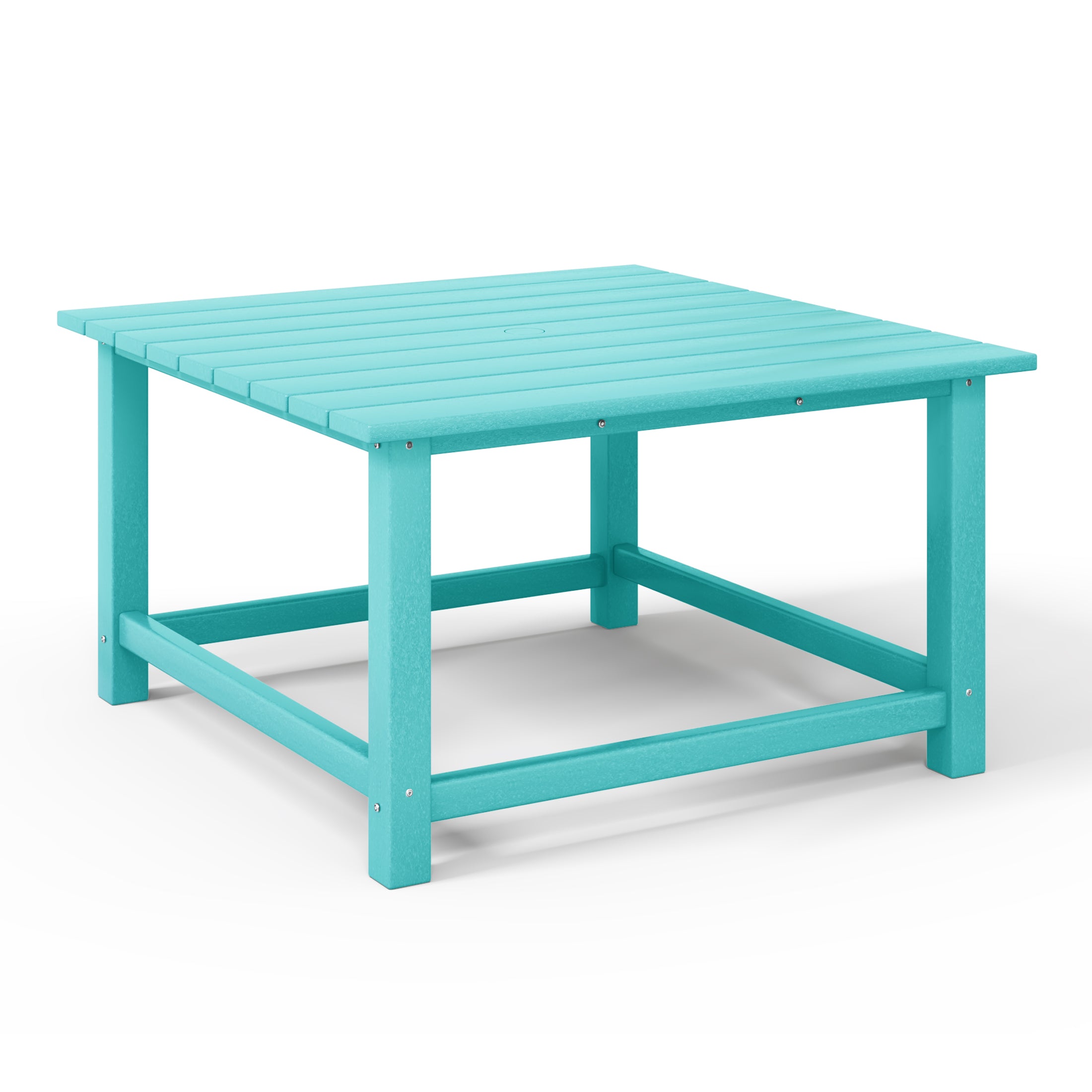 Paradise Low Outdoor HDPE Square Patio Coffee Table