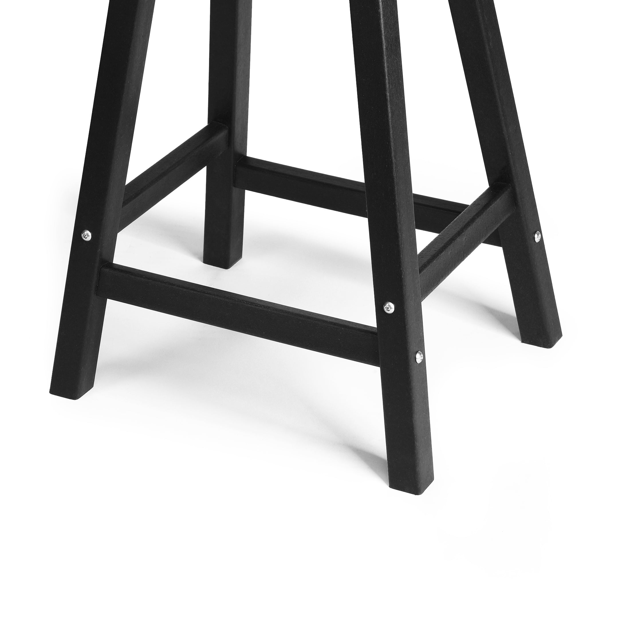 Paradise 24" HDPE Outdoor Patio Counter Height Bar Stools (Set of 2)