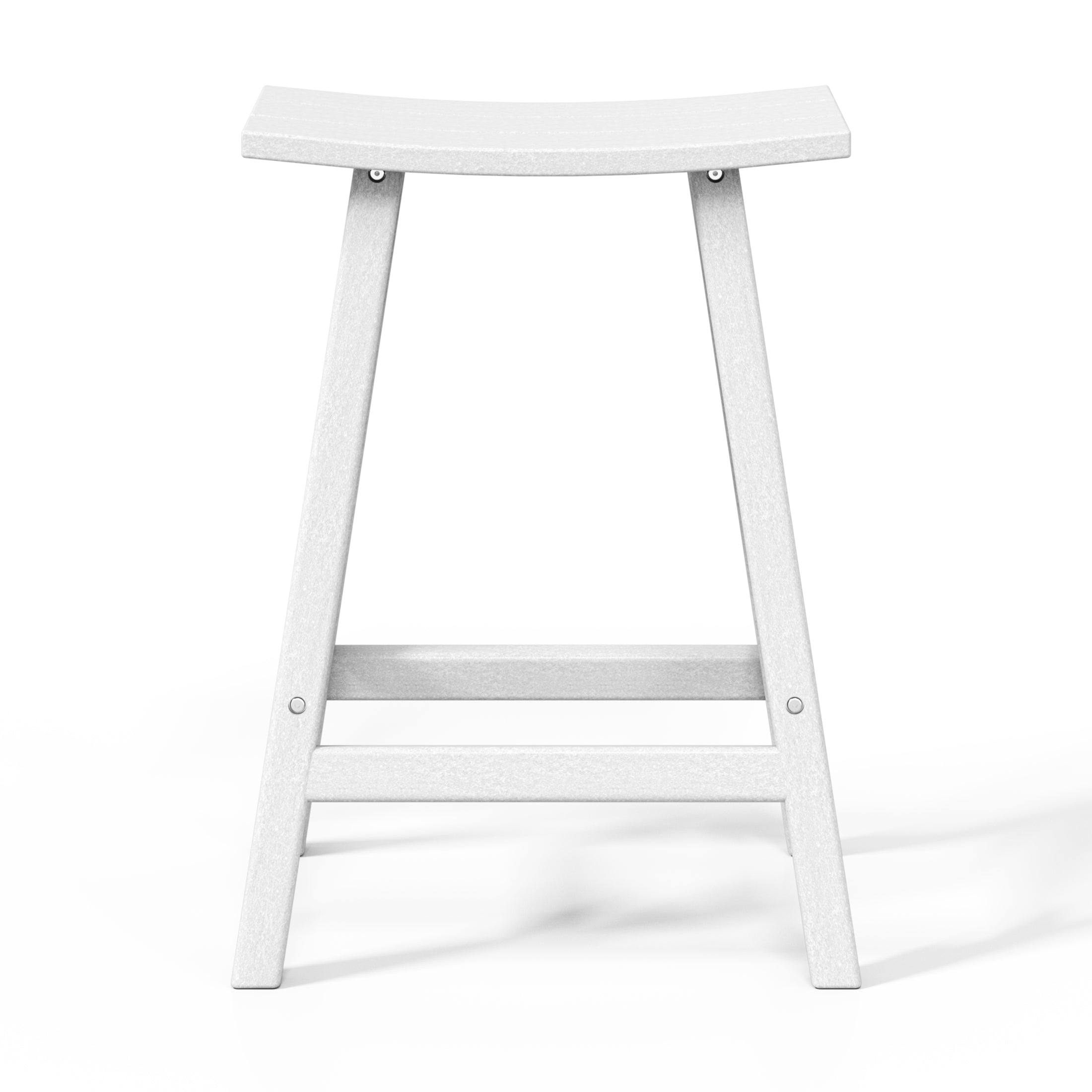 Paradise 24" HDPE Outdoor Patio Counter Height Bar Stools (Set of 2)