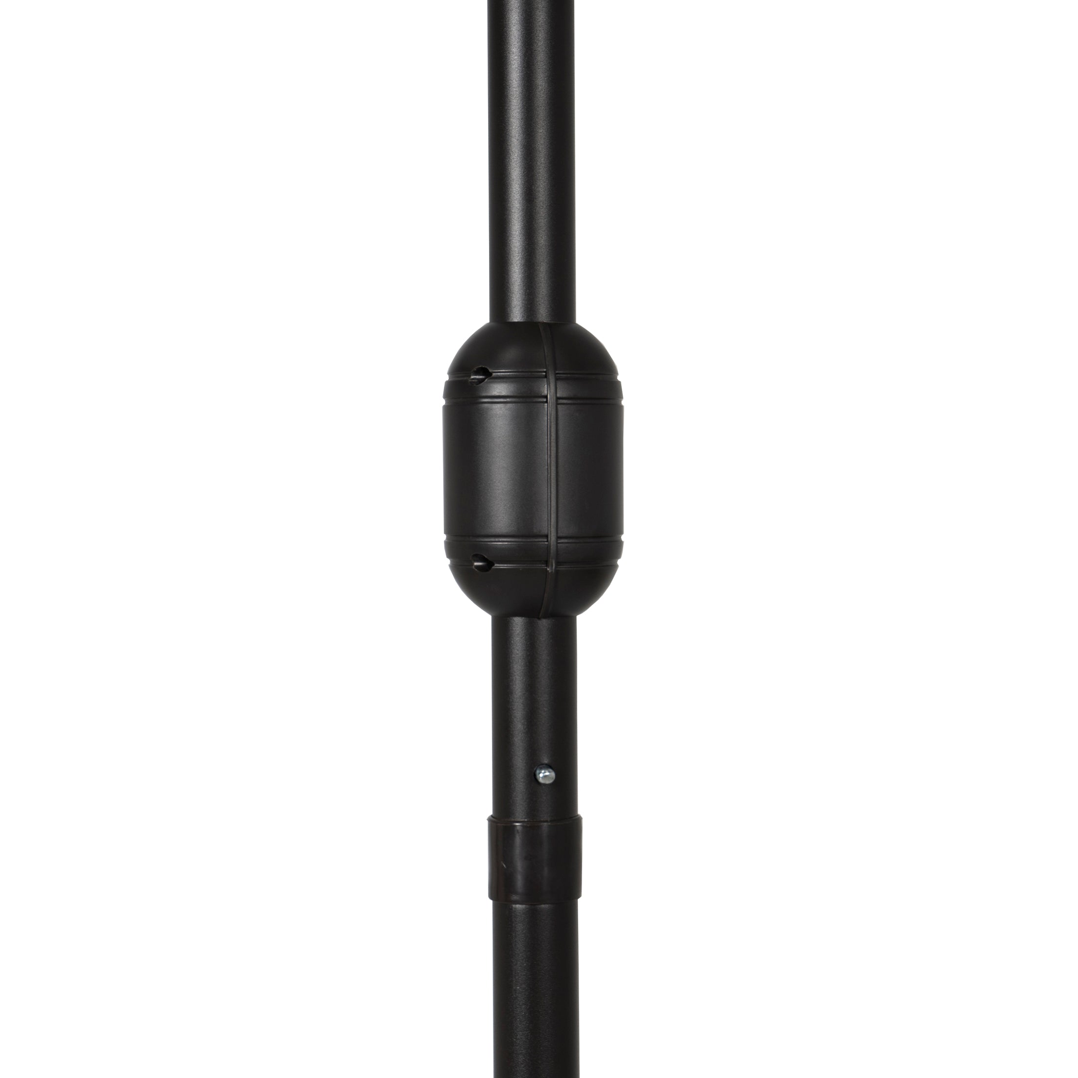 Easton 9 ft. Aluminum Half Market Crank Lift Patio Umbrella