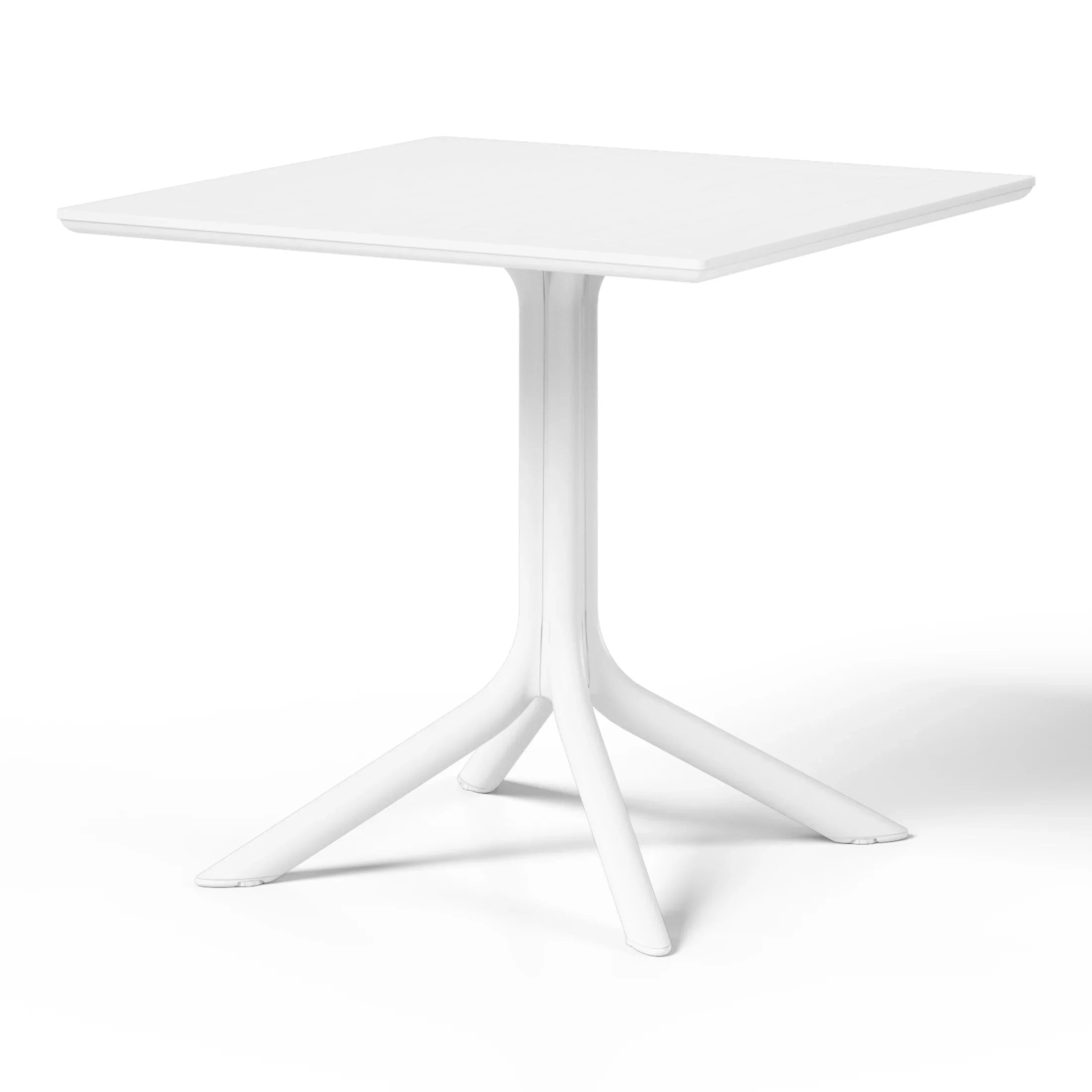 Sunshine Modern 5-Piece Resin Patio Dining Table Set with Stackable Patio Dining Chairs