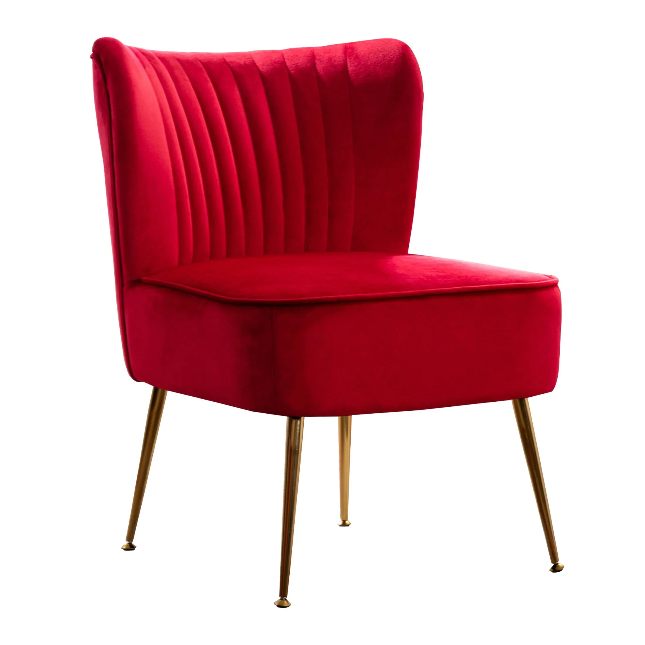 Alaia Mid Century Modern Tufted Velvet Loveseat Sofa and 22" Accent Chair 3-Piece Set