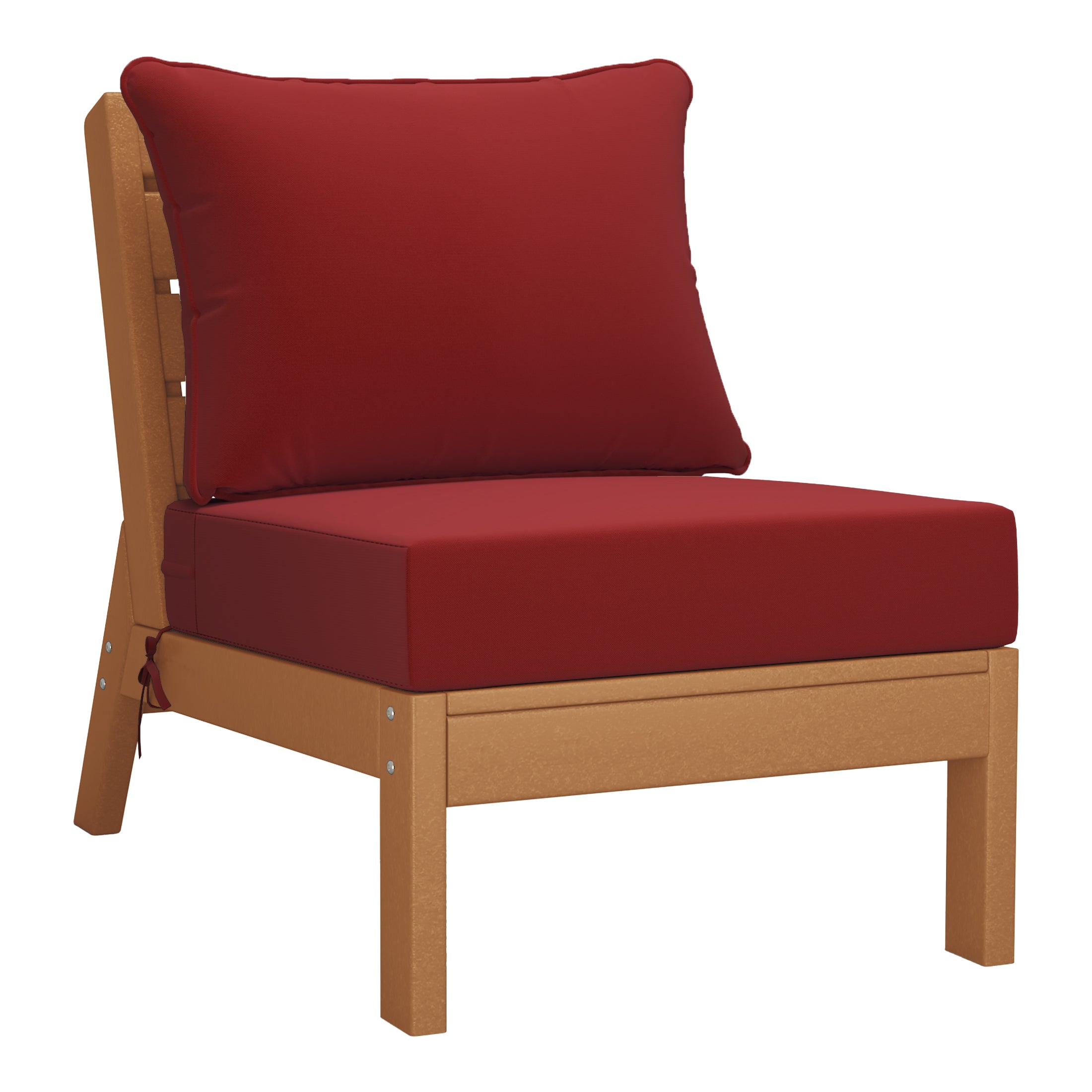 Portsmouth Outdoor Patio HDPE Sectional Sofa with Patio Cushions