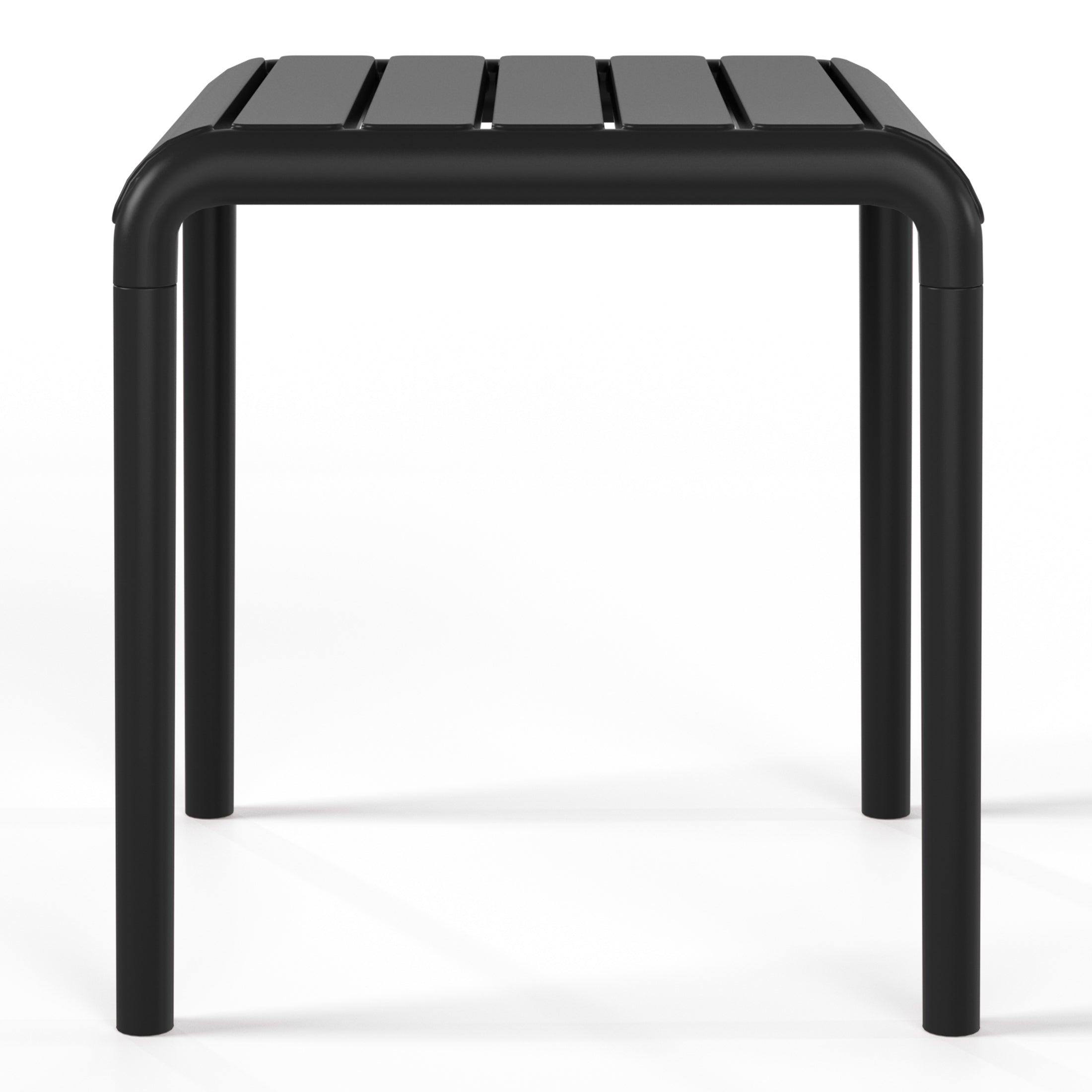 Sunshine Plastic Modern Outdoor Patio Accent Side Tables (Set of 2)
