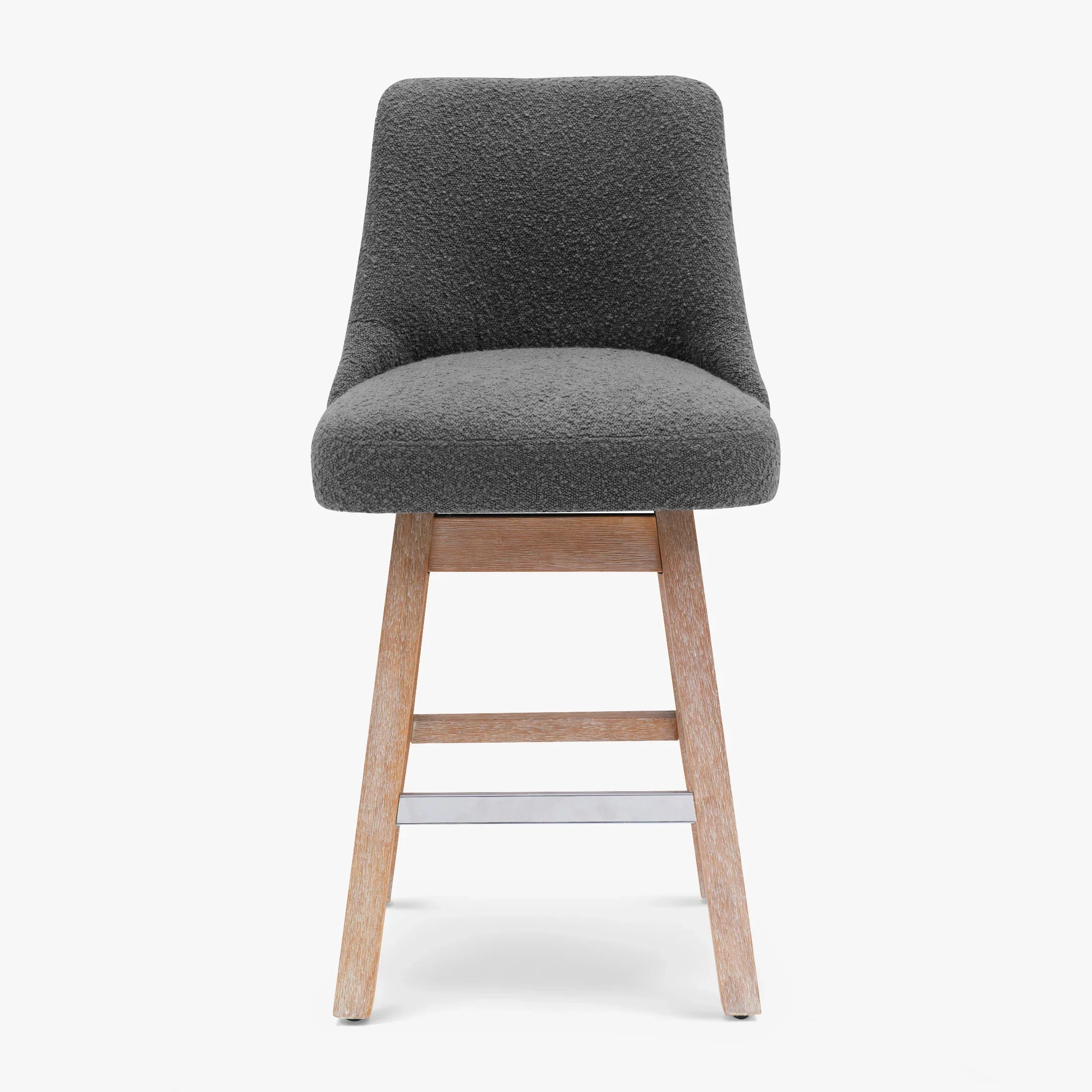 Amélie 26" Upholstered Swivel Counter Height Bar Stool