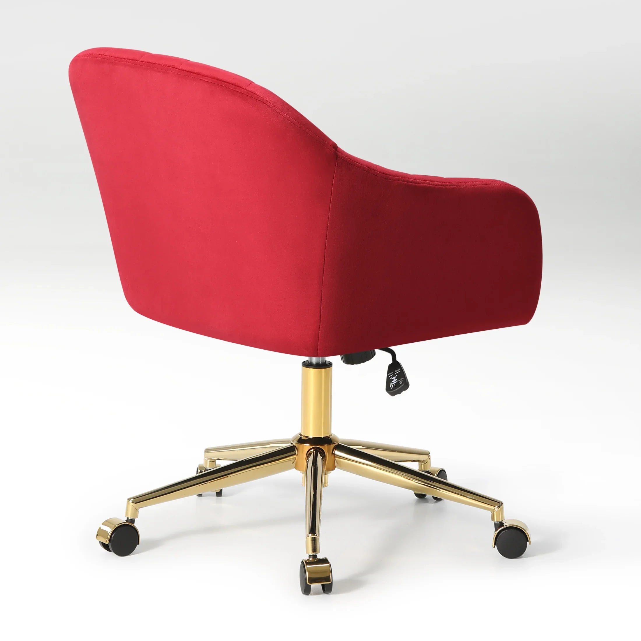 Alaia Upholstered Velvet Swivel Vanity Office Chair With Wheels