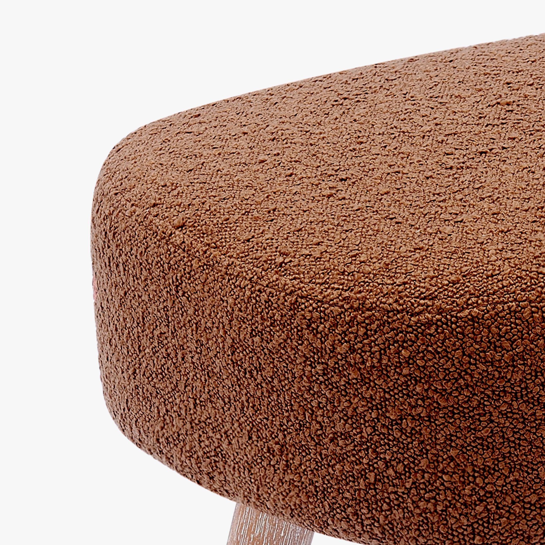 Amélie 21" Wide Square Upholstered Cushion Ottoman Foot Stool