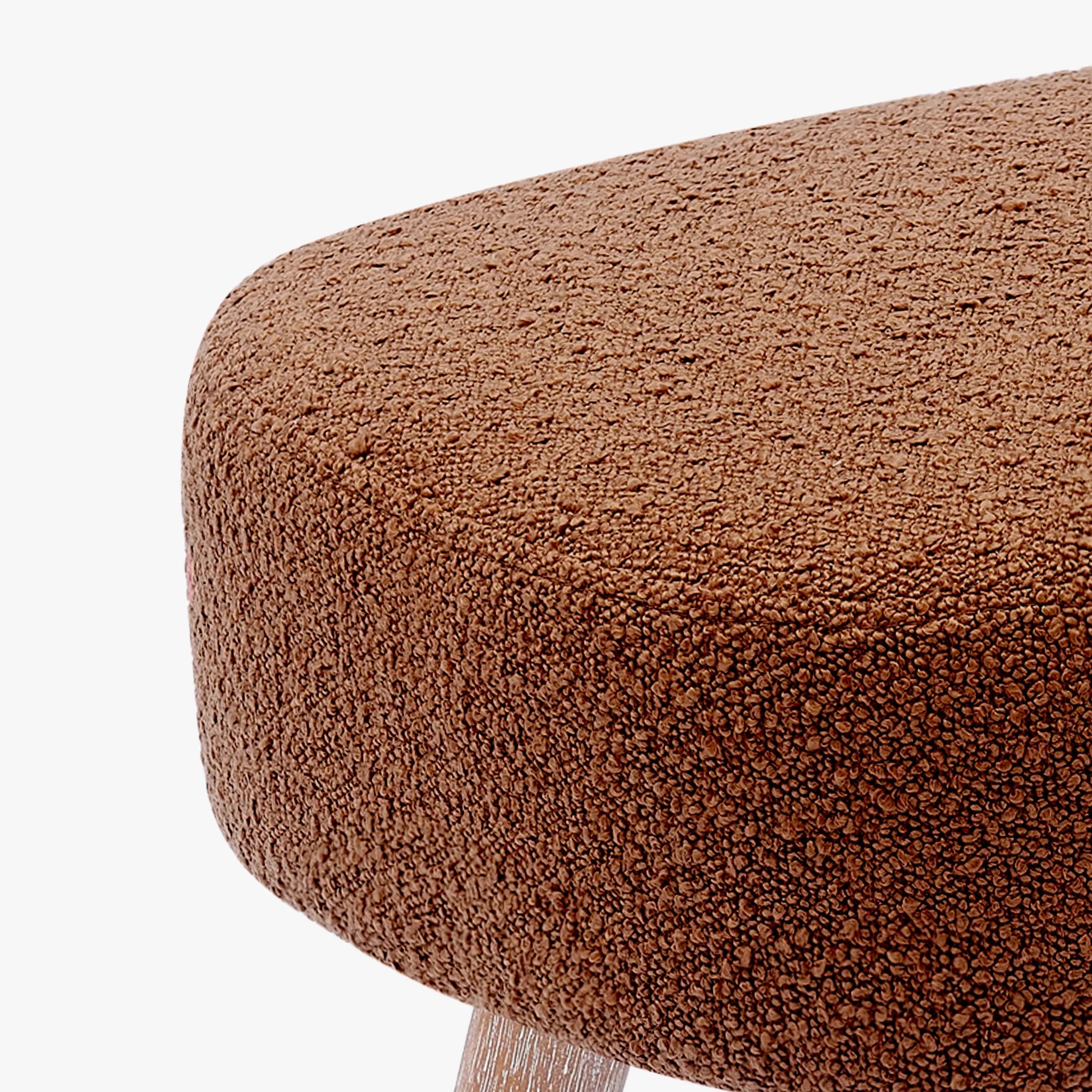 Amélie 21" Wide Square Upholstered Cushion Ottoman Foot Stool