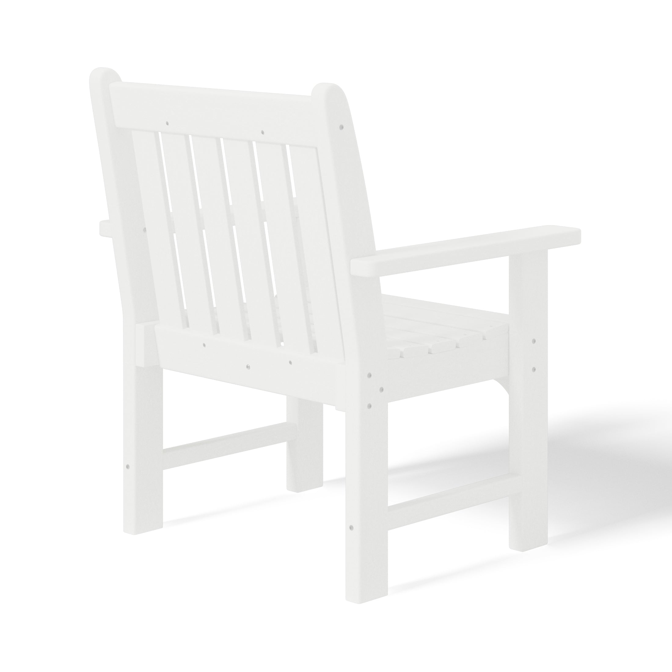 Paradise Outdoor Patio HDPE Adirondack Dining Arm Chairs (Set of 2)