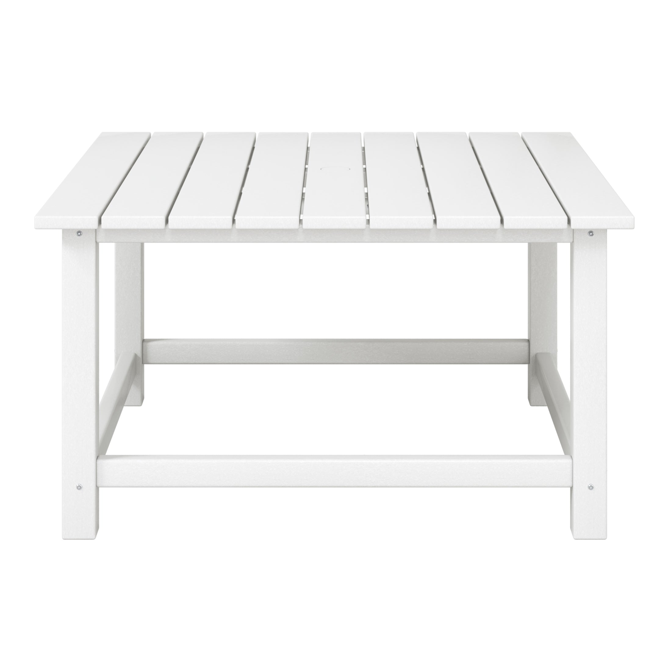 Paradise Low Outdoor HDPE Square Patio Coffee Table