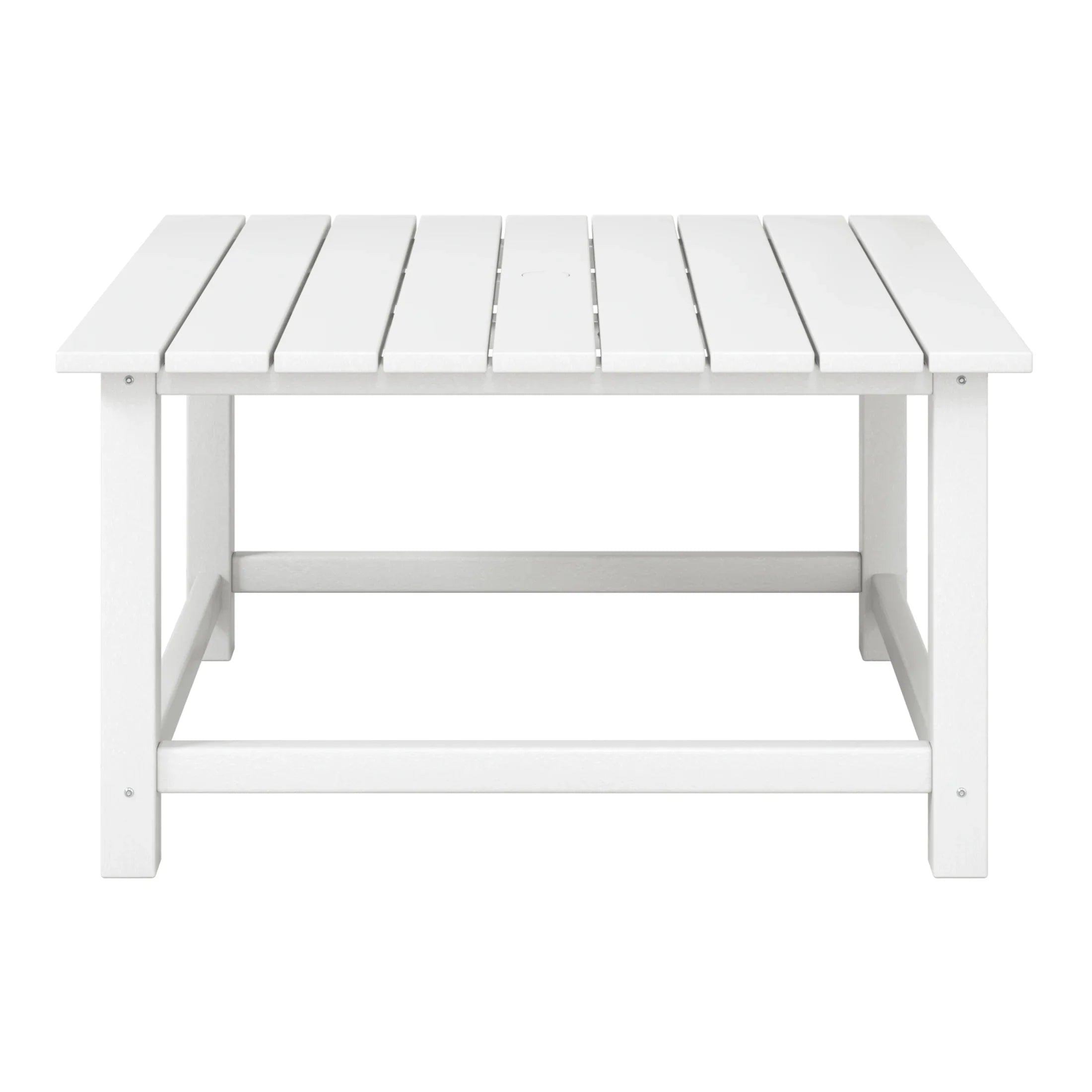 Portside 5-Piece Outdoor Patio HDPE Adirondack Chair With Square Coffee Table Conversation Set