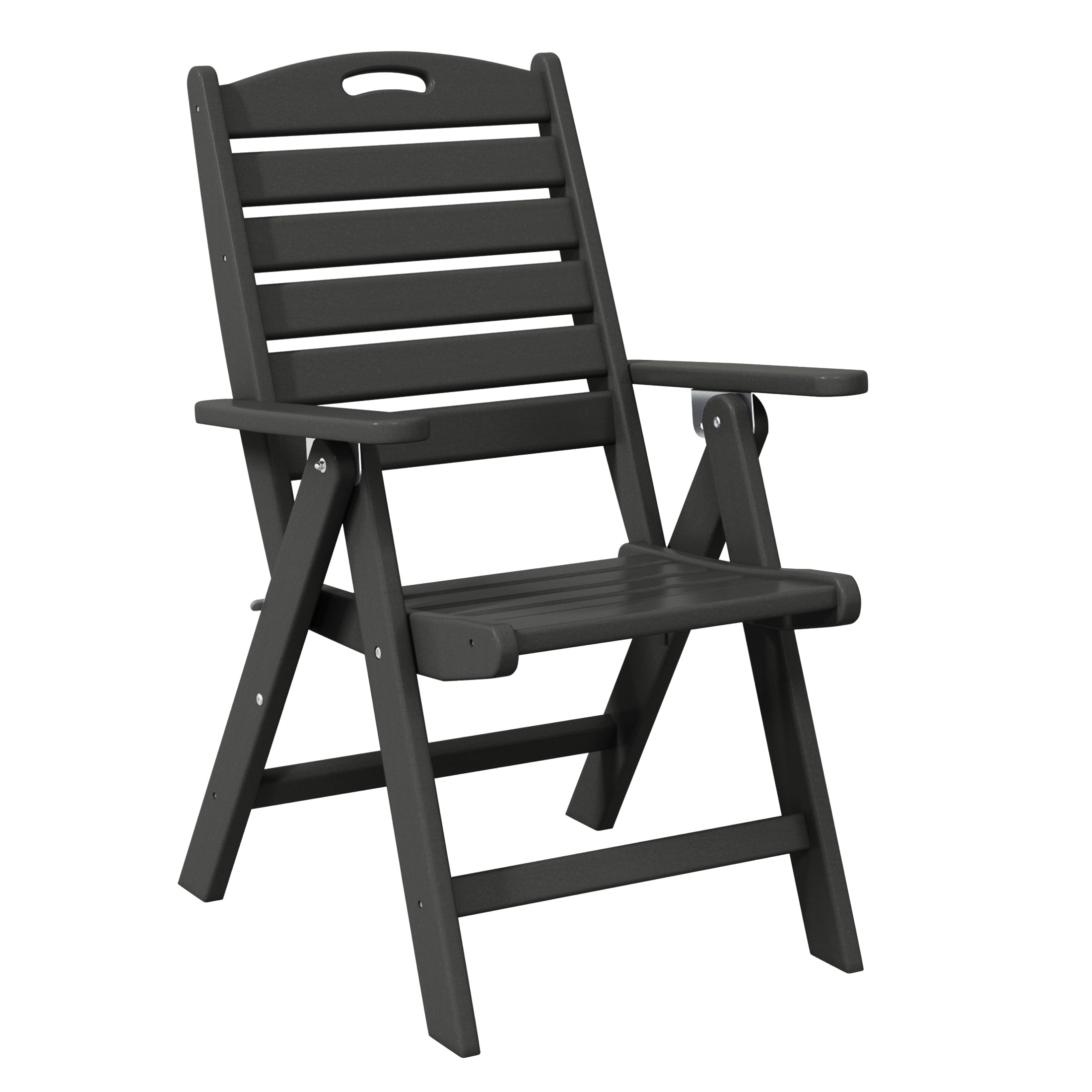 Paradise 7-Piece HDPE Rectangular Patio Dining Table Set with Foldable Chairs