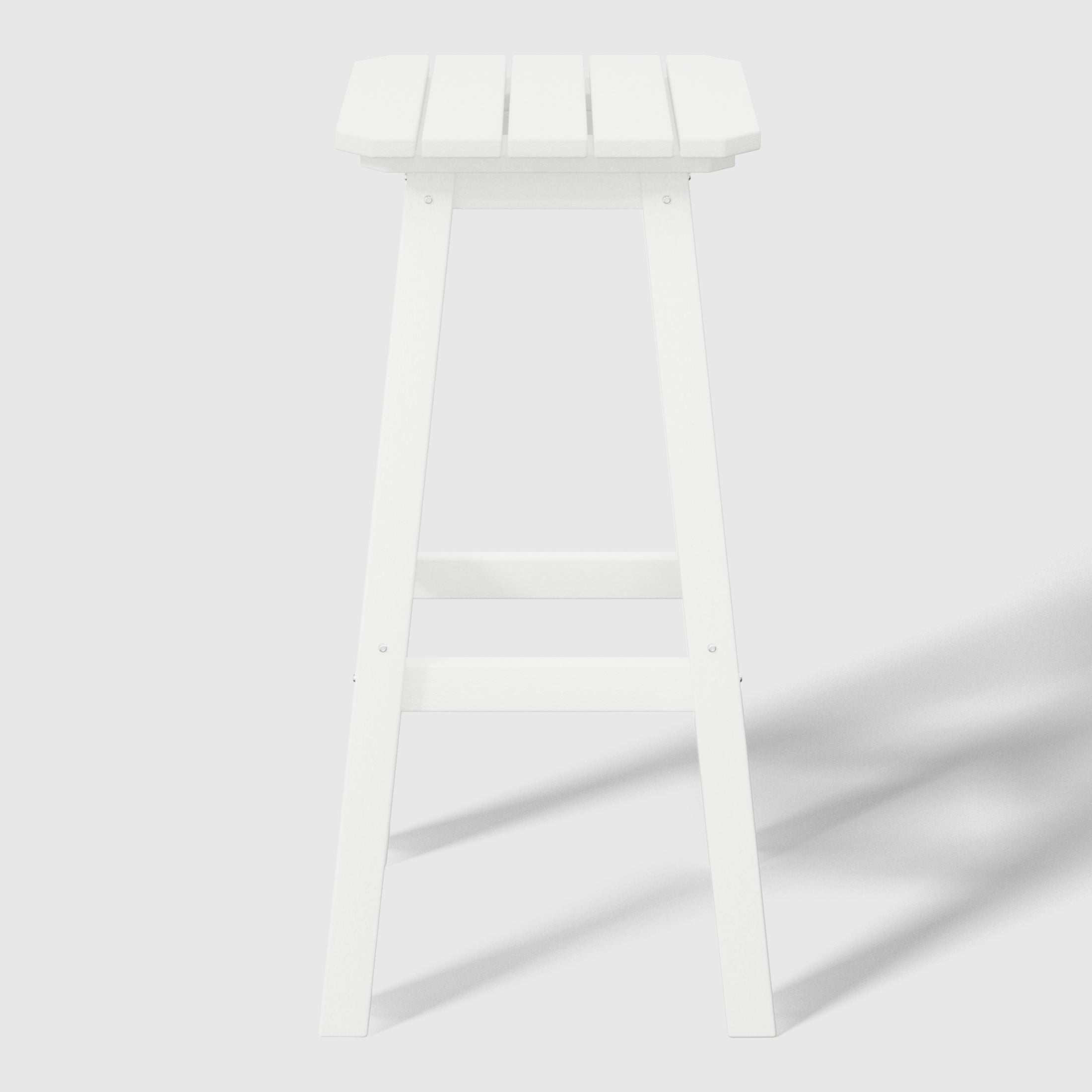 Paradise 29" HDPE Outdoor Patio Square Bar Stools (Set of 2)