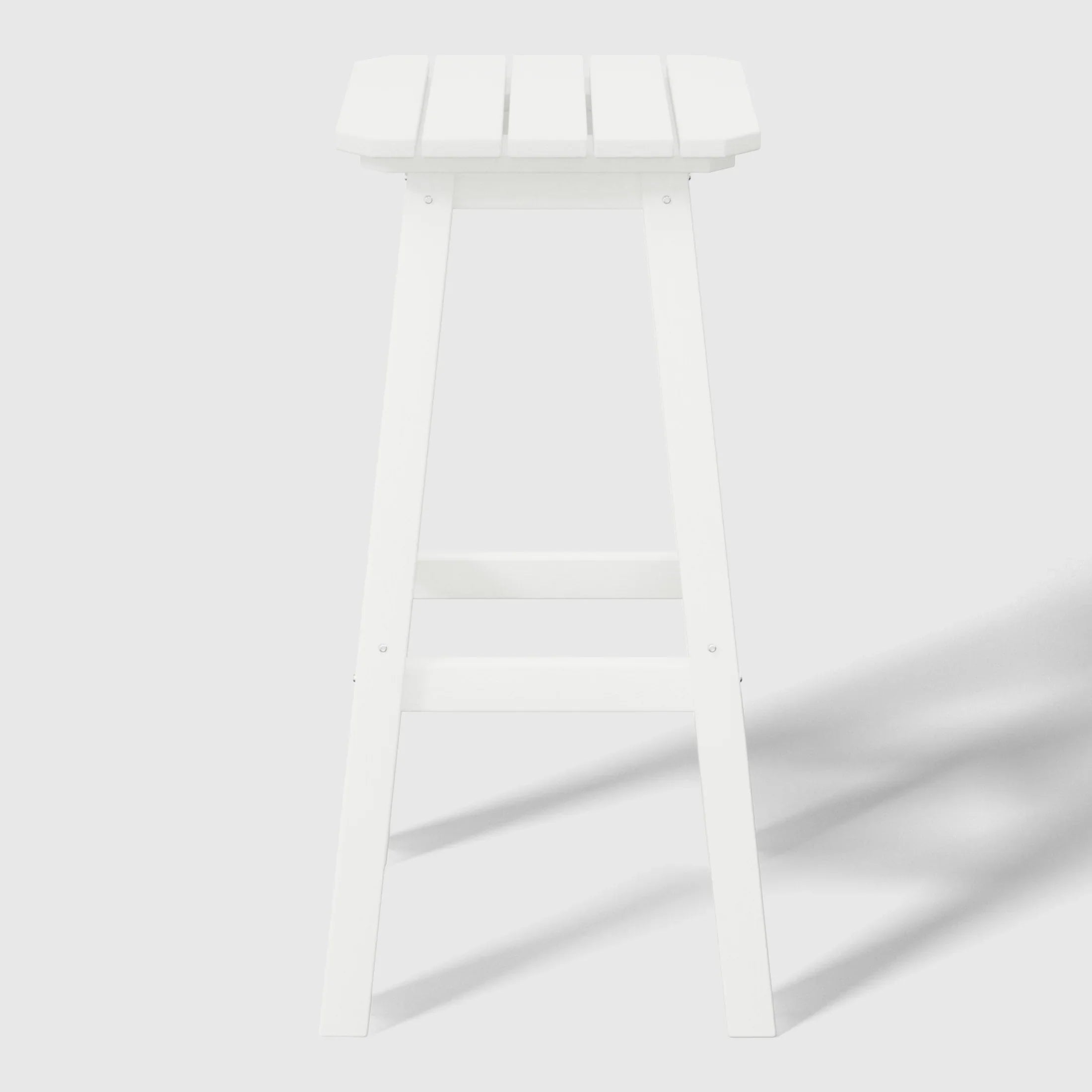 Paradise 29" HDPE Outdoor Patio Square Bar Stools (Set of 2)