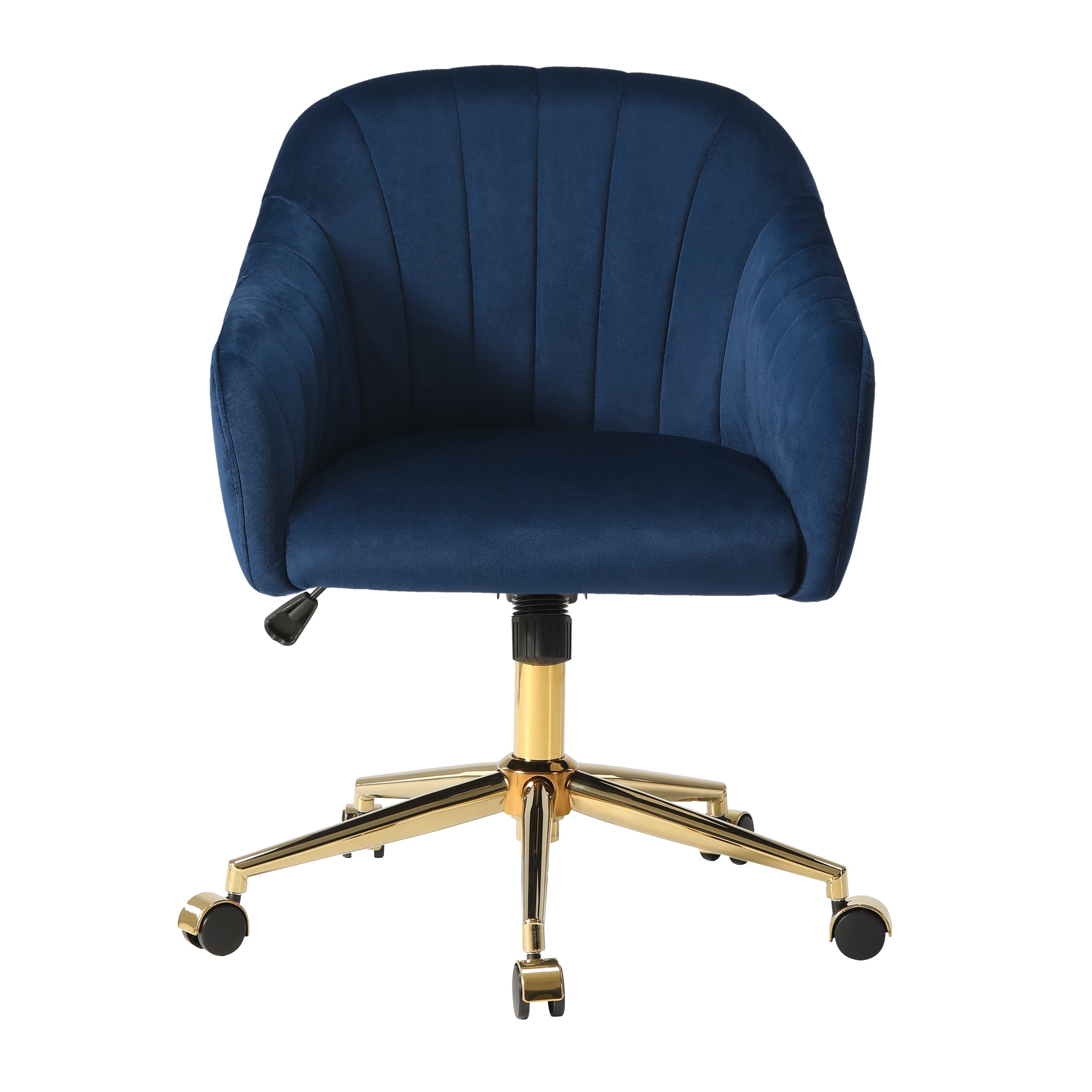 Alaia Upholstered Velvet Swivel Vanity Office Chair With Wheels