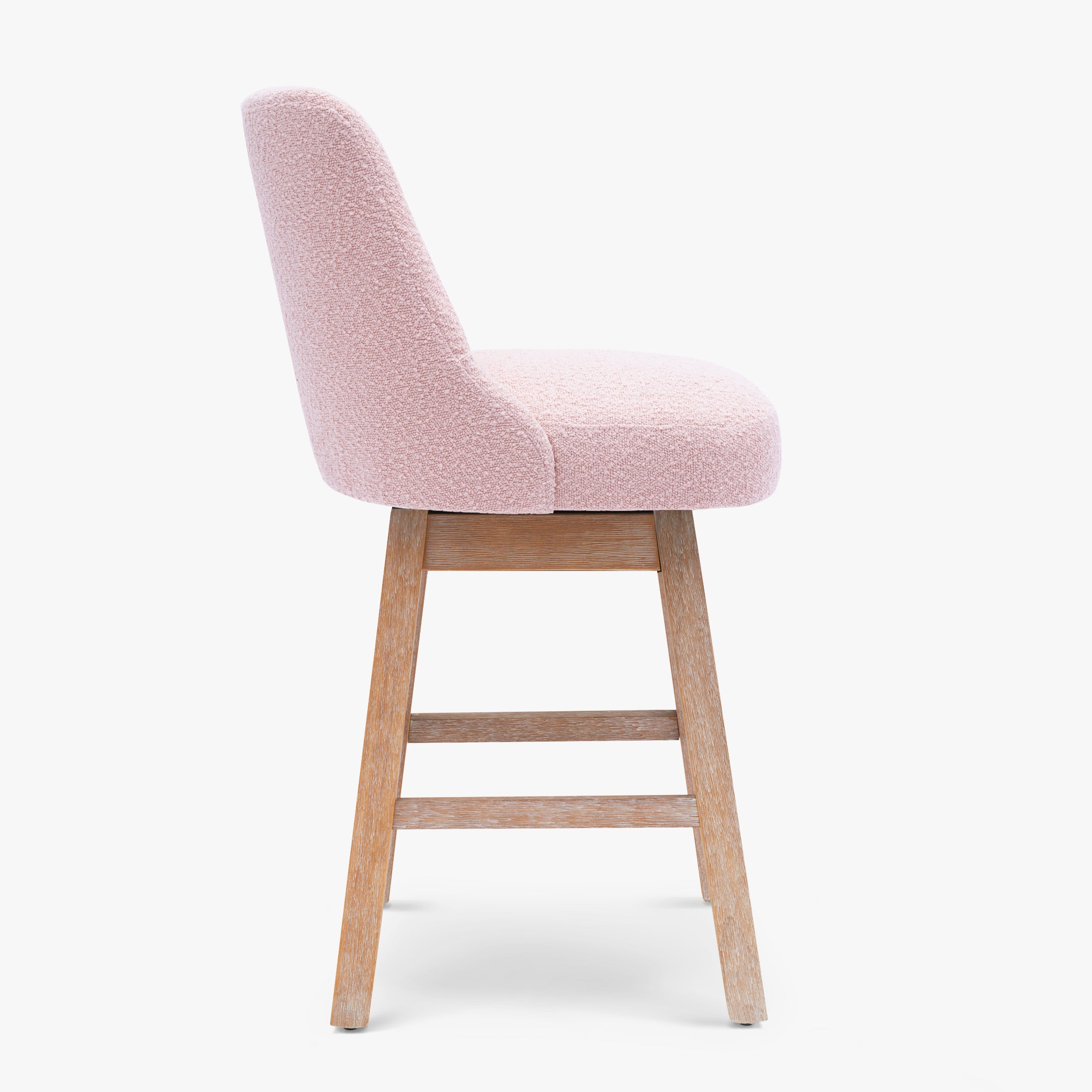 Amélie 26" Upholstered Swivel Counter Height Bar Stool